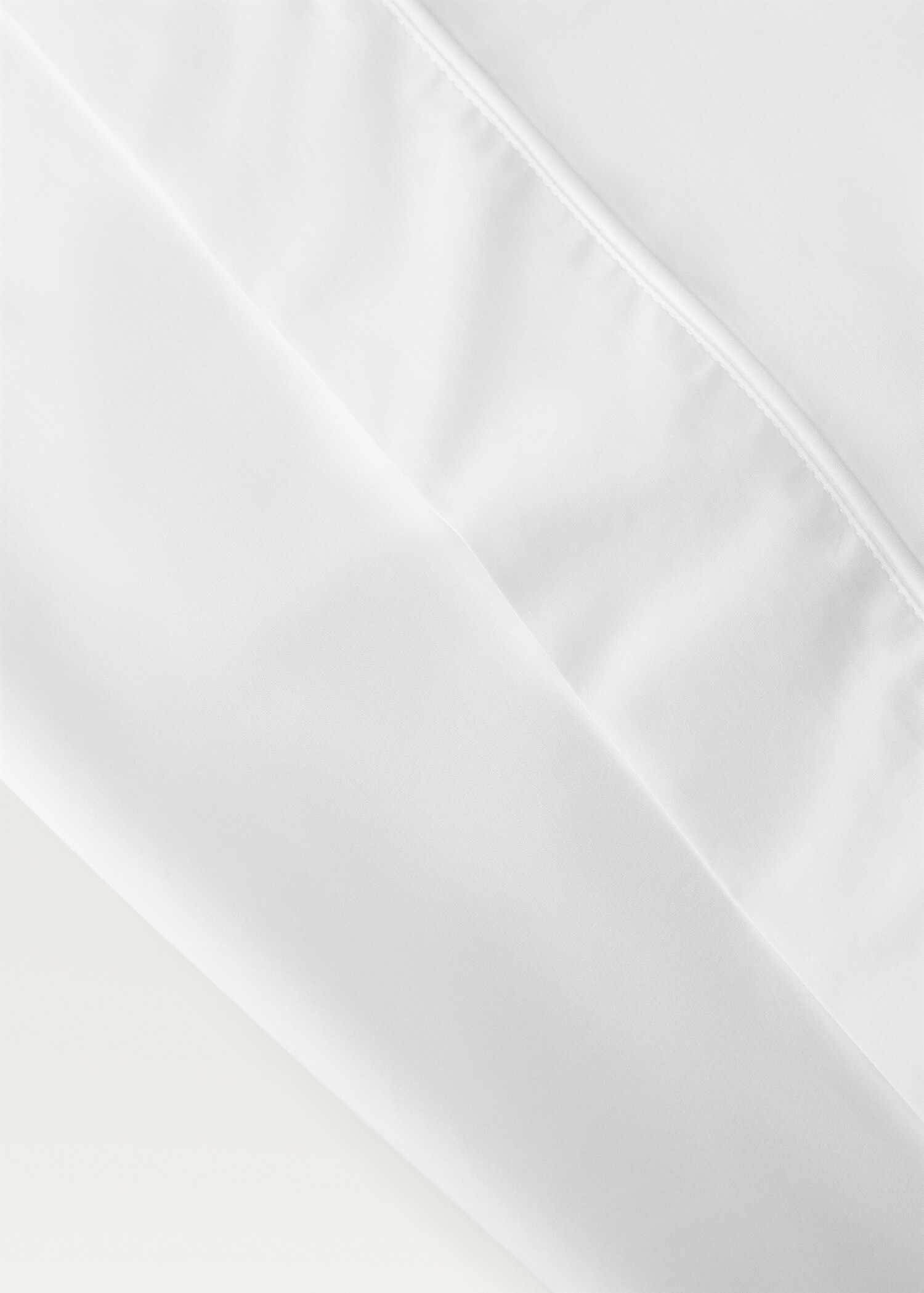 500 threads percale cotton with rounded piping detail flat sheet Single bed - Details of the article 2
