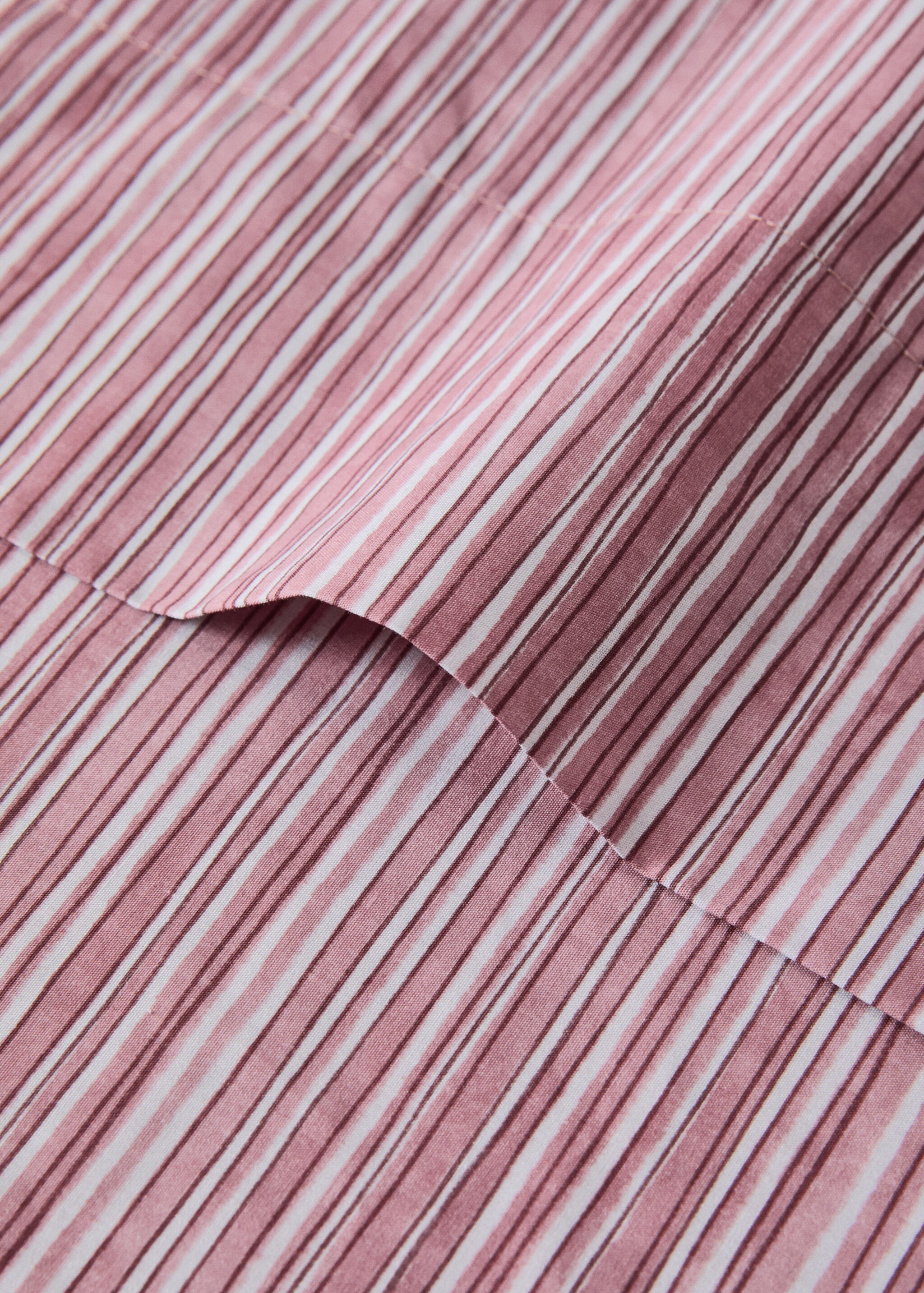 Top sheet with fine stripe pattern 150/160 cm - Details of the article 1, Pale Pink. Ref: 27022946-00.