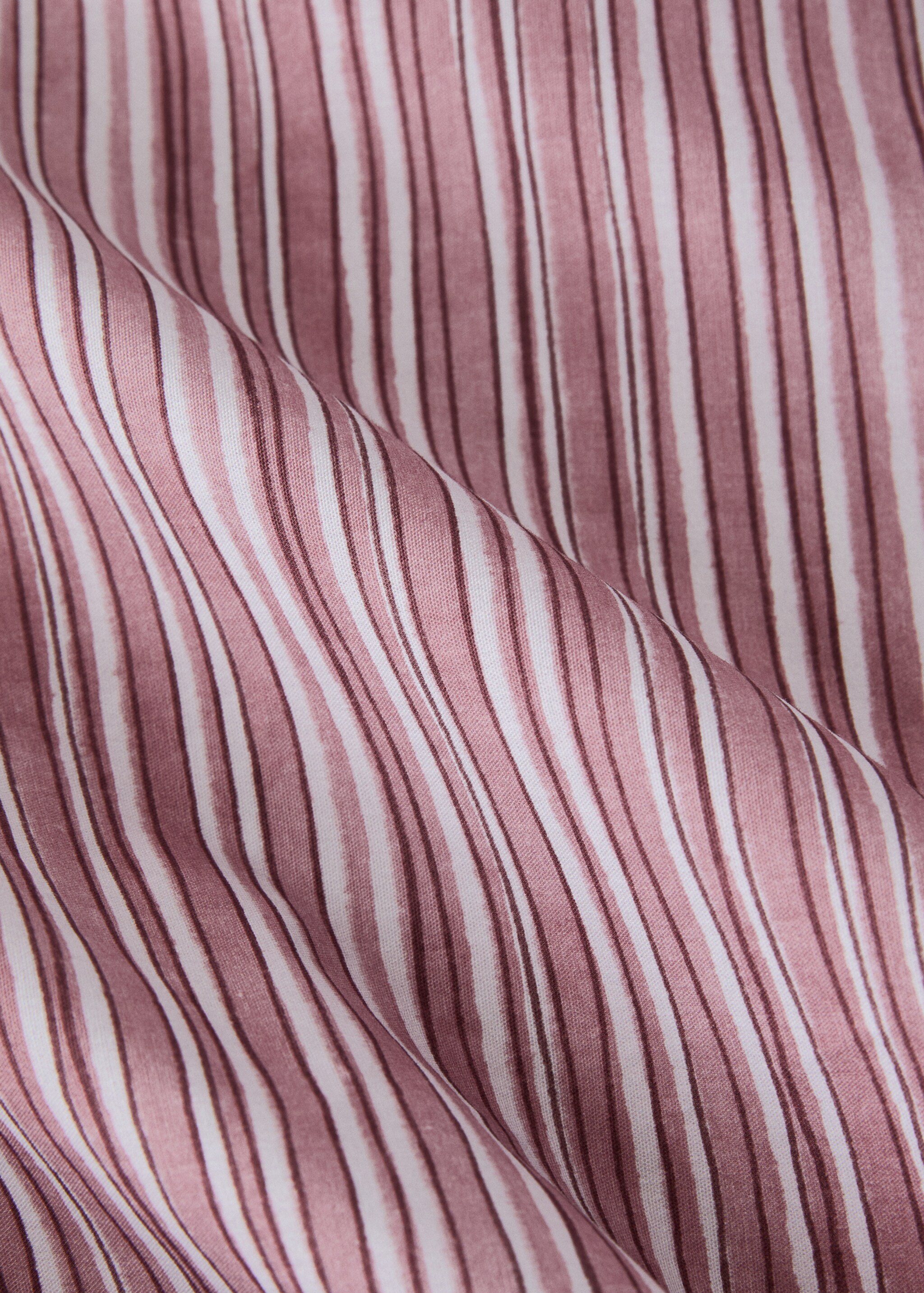 Top sheet with fine stripe pattern 150/160 cm - Details of the article 3, Pale Pink. Ref: 27022946-00.