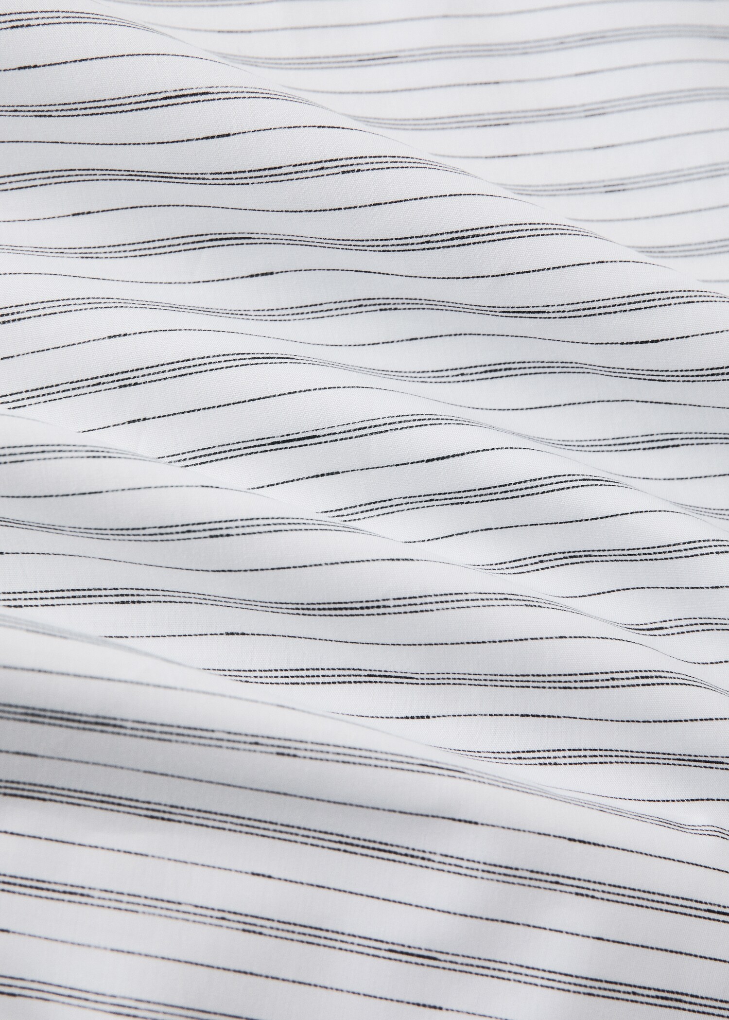 Percale striped top sheet Bed 180/200 cm - Details of the article 3