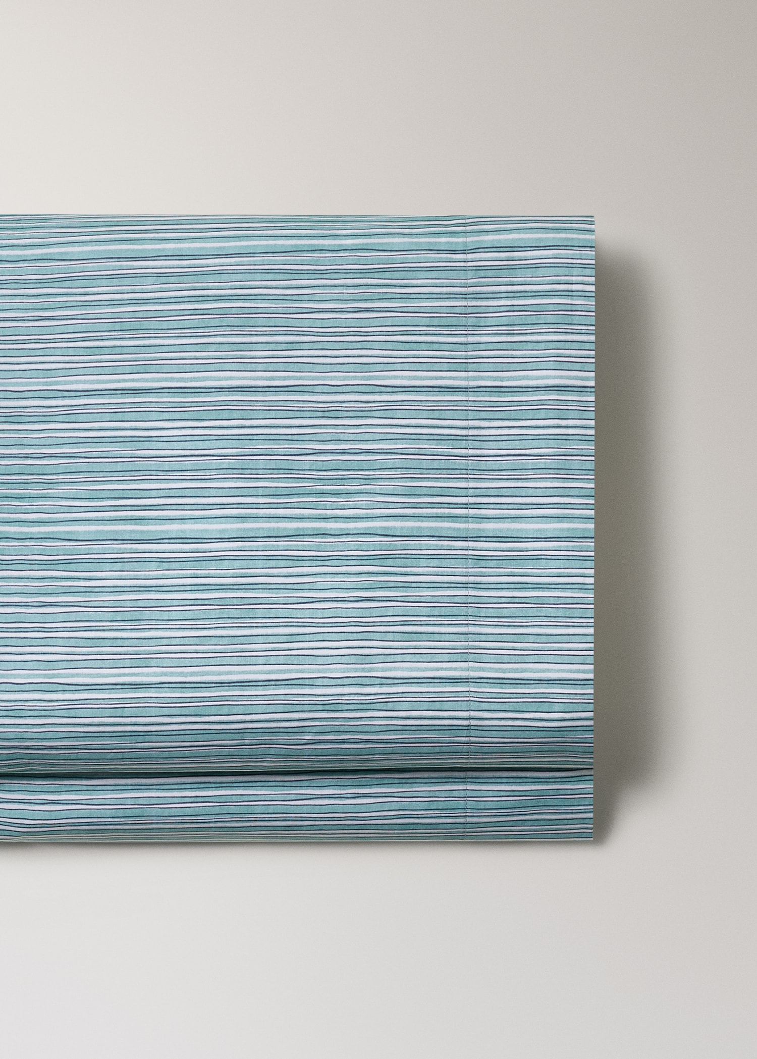 Top sheet with irregular fine stripe pattern 90 cm - Details of the article 2