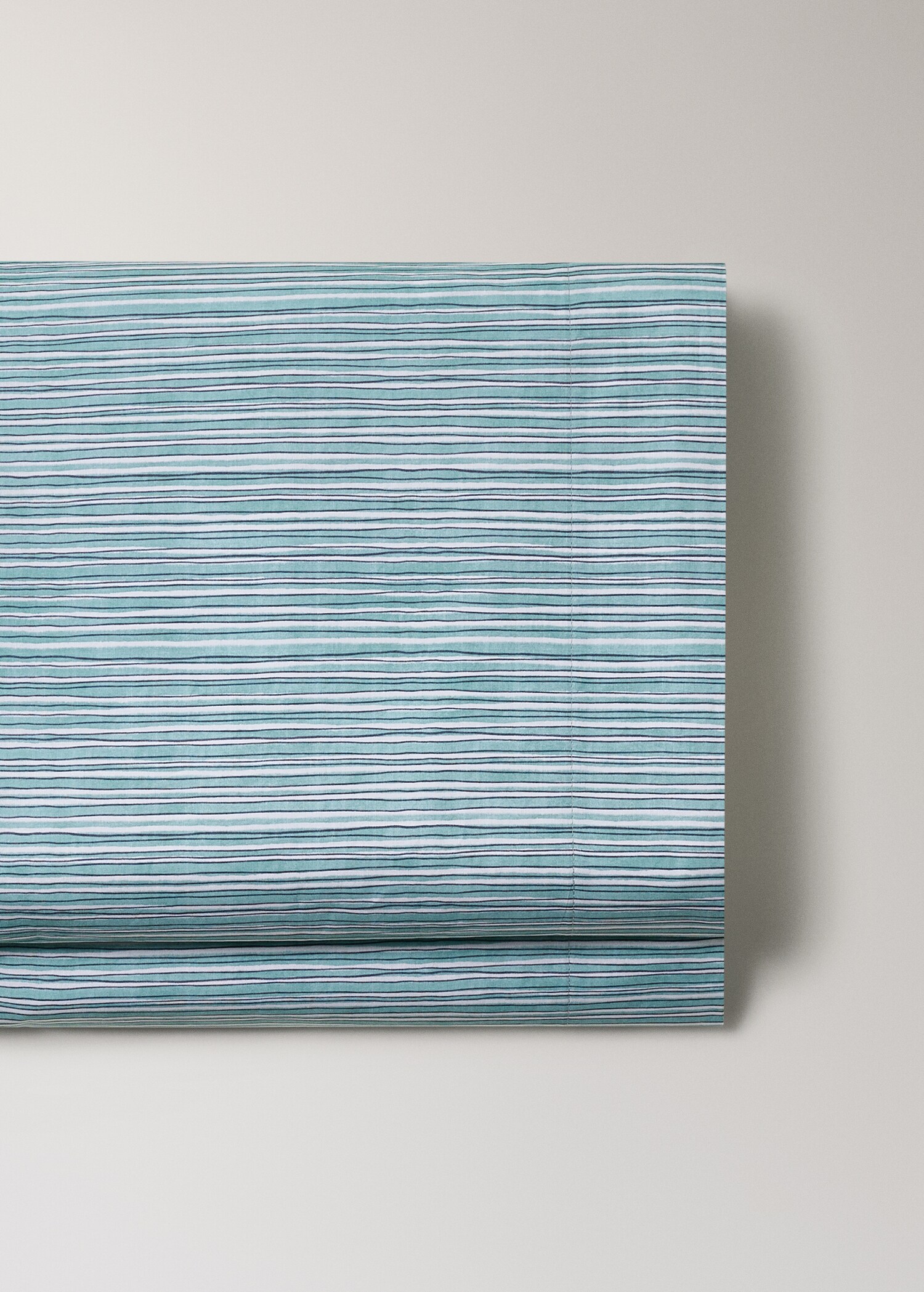 Top sheet with irregular fine stripe pattern 135/140 cm - Details of the article 2