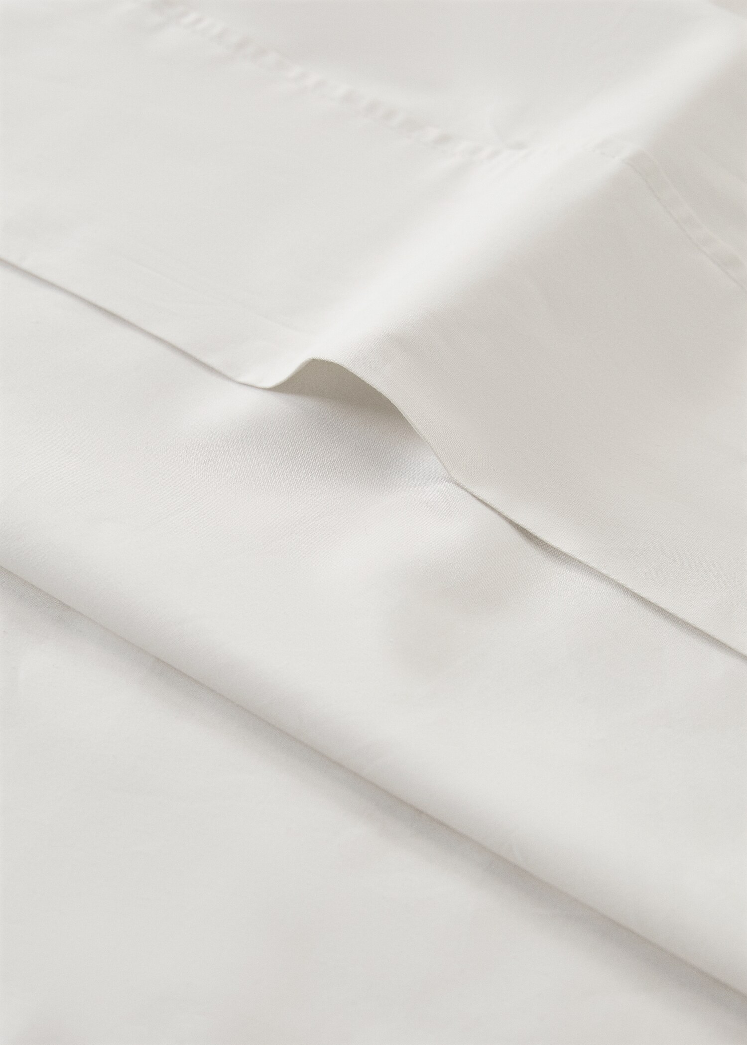 300-thread count percale cotton top sheet for 180/200 cm bed - Details of the article 2