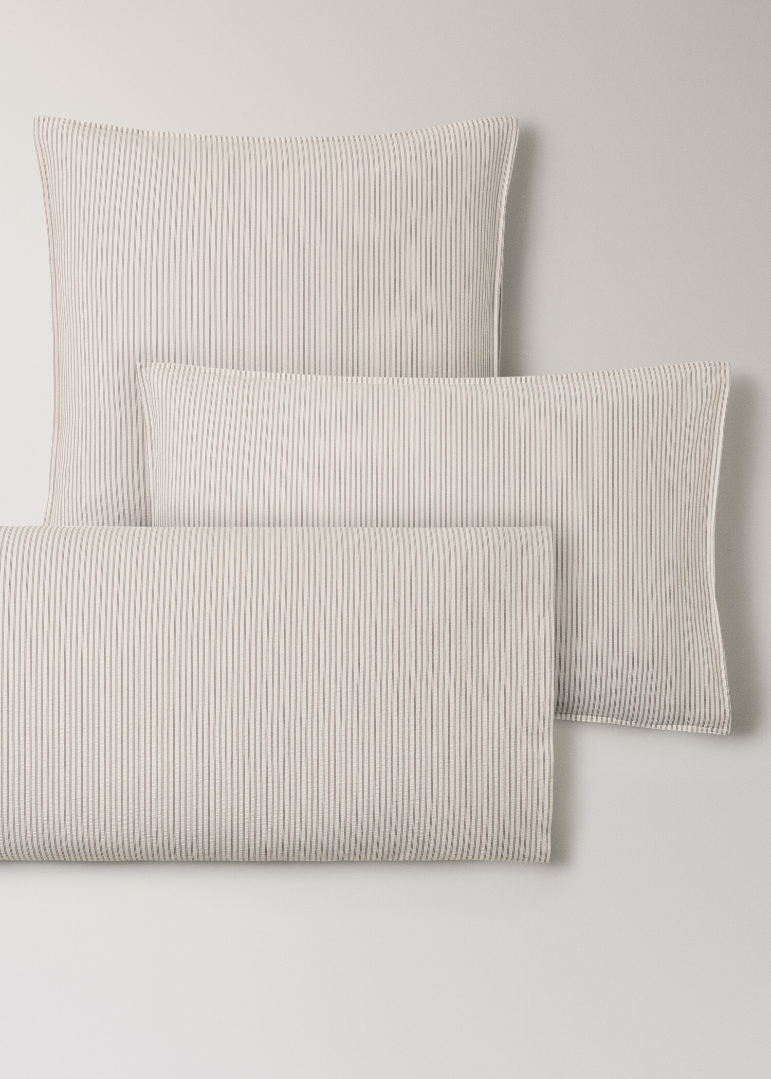 Funda almohada algodón seersucker rayas finas 45x110 cm - Detalle del artículo 3