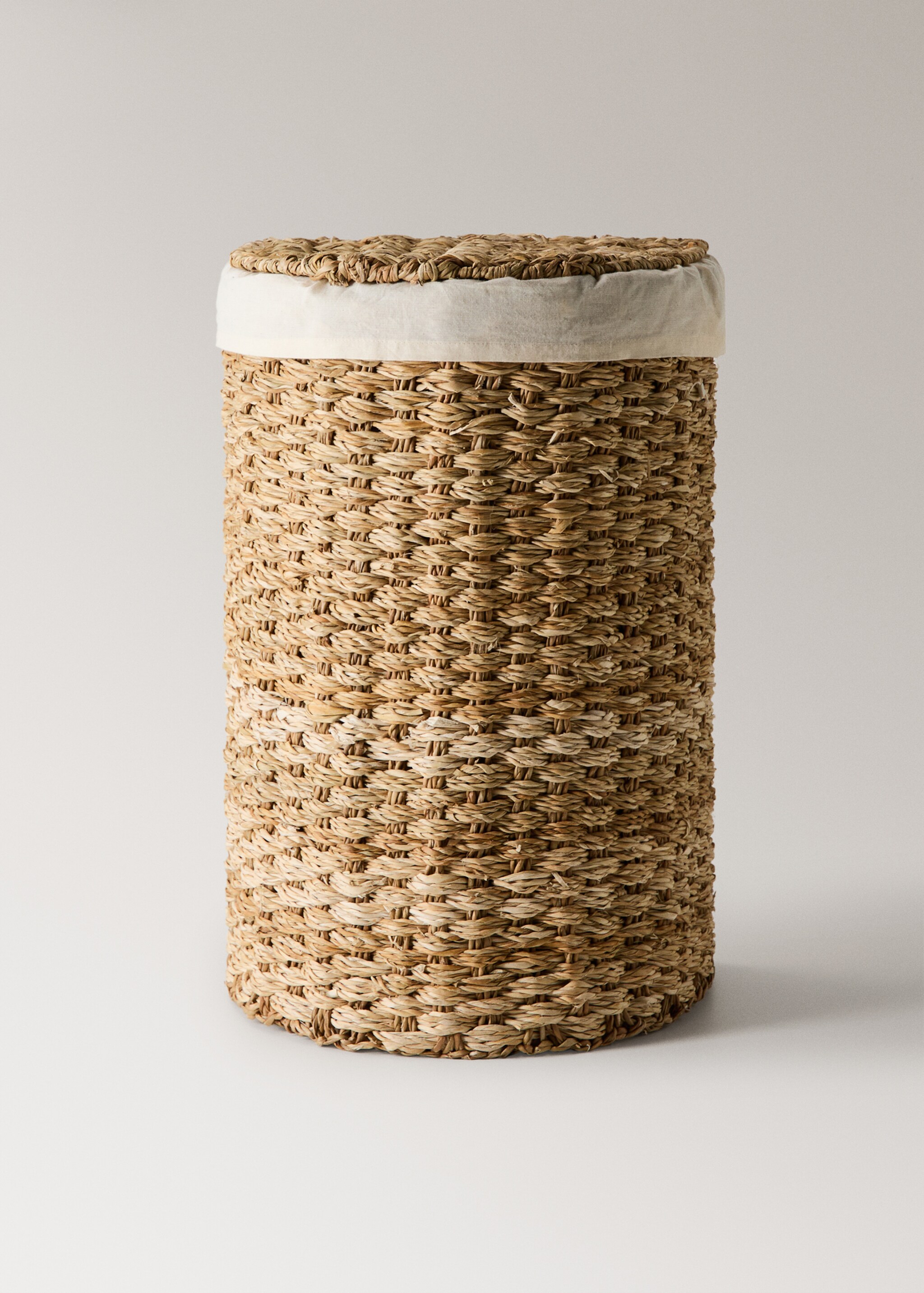 Half-moon woven interior basket - Article without model, Brown. Ref: 27023279-00.