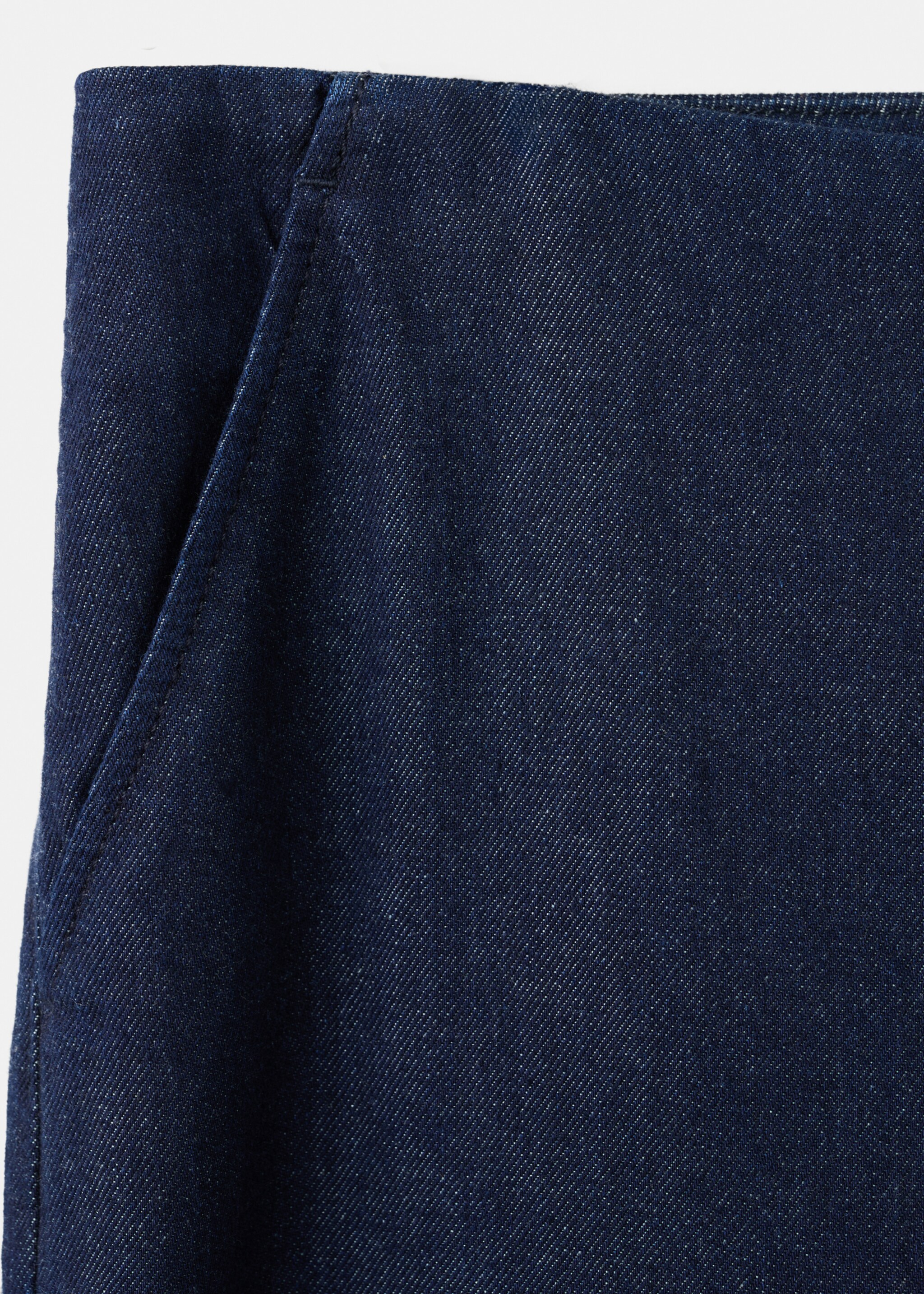 Wide leg mid-rise jeans - Details of the article 0, Open Blue. Ref: 27023280-00.