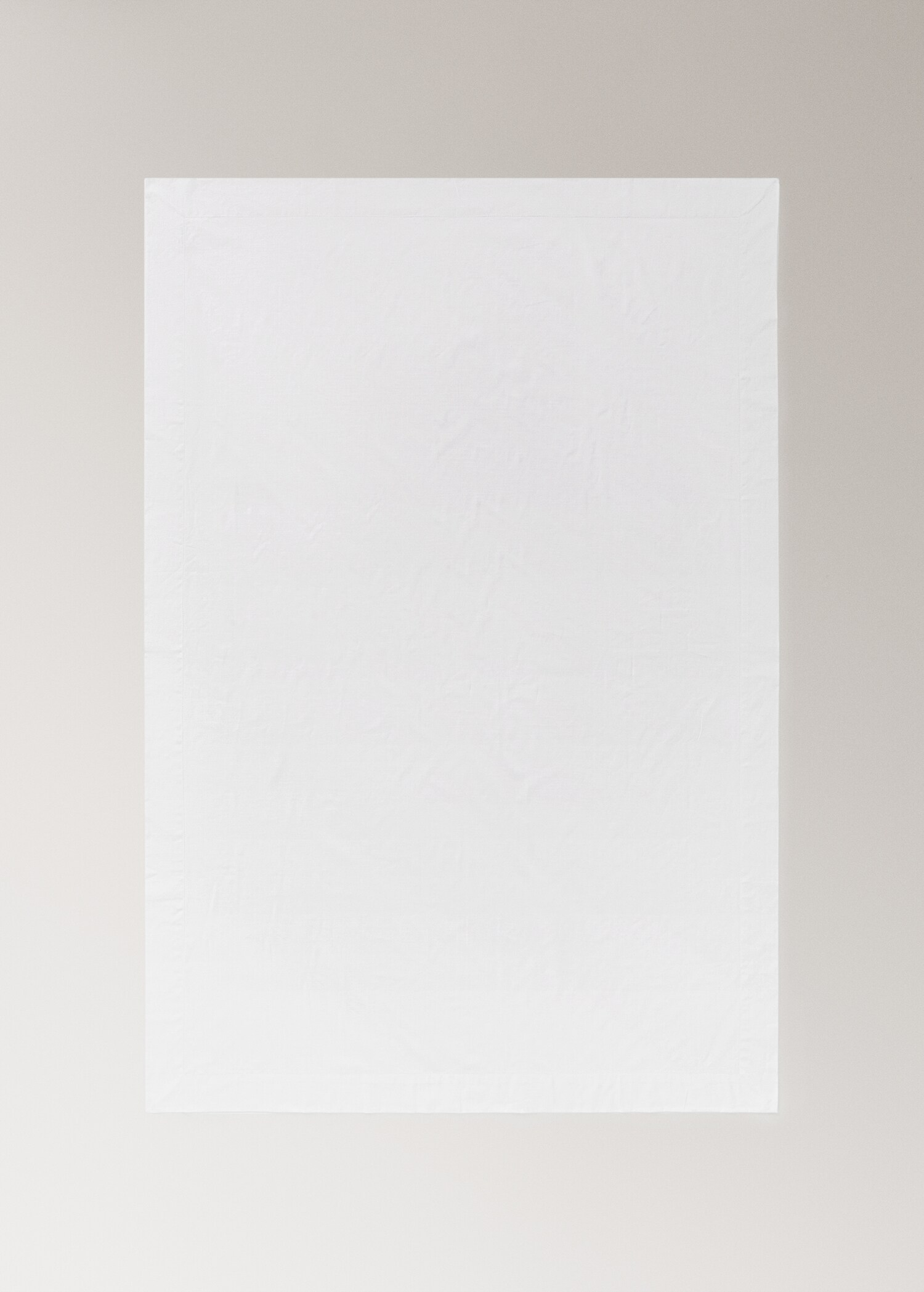 Round cotton tablecloth with hemstitch detail - Details of the article 3