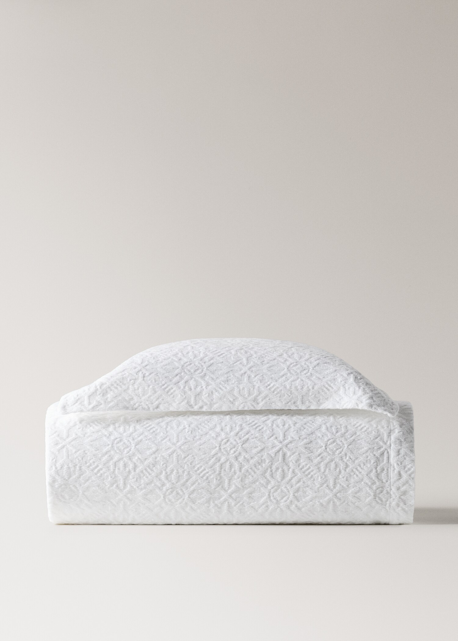 Cotton jacquard bedspread with mosaic design for 90/105 cm bed - Article without model