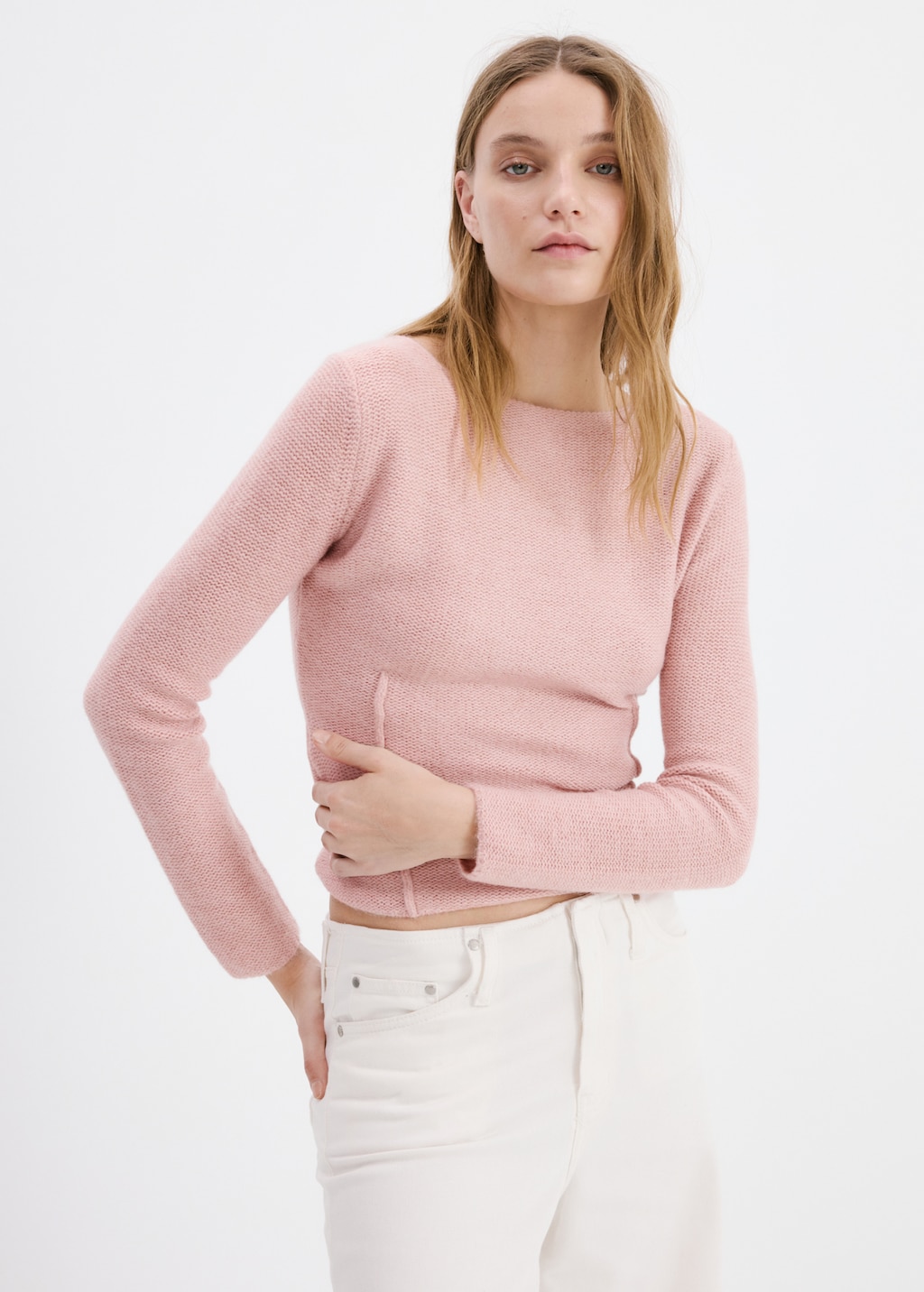 Mango Knitted sweater with seams thumbnail