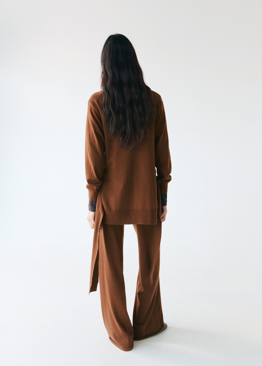 Mango Wool blend knot jersey