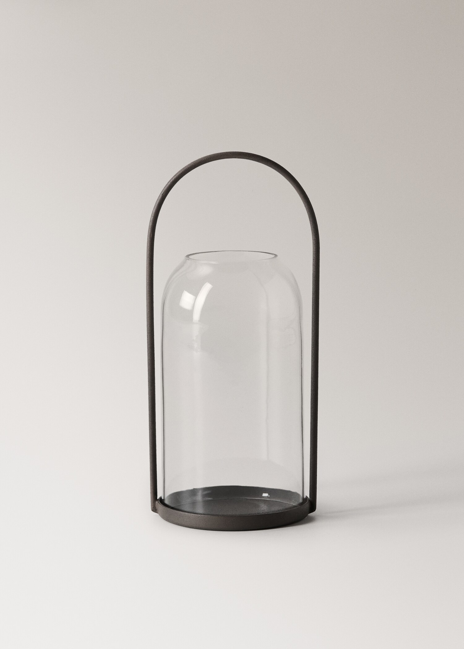 Glass and metal lantern - Article without model