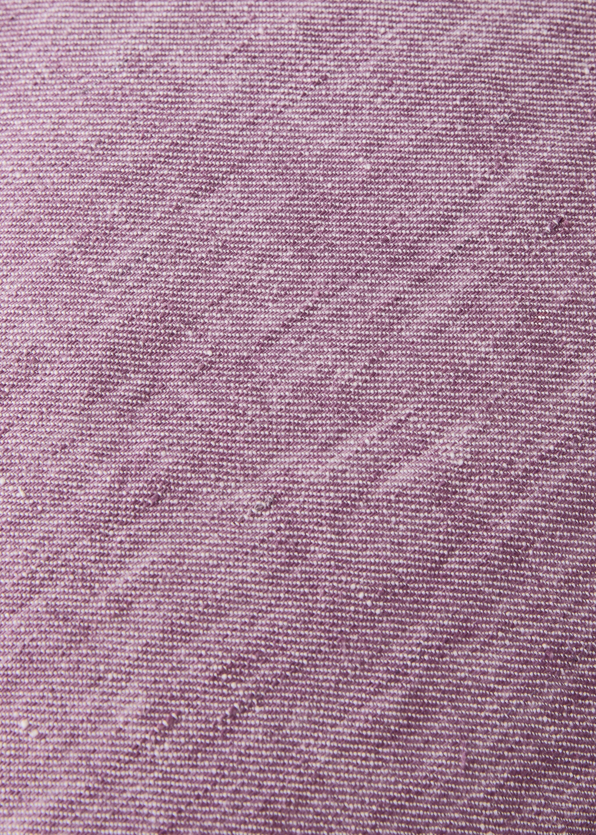 Housse de coussin en lin avec détail overlock 40x60 cm - Détail de l'article 3, Violet. Ref: 27023319-00.