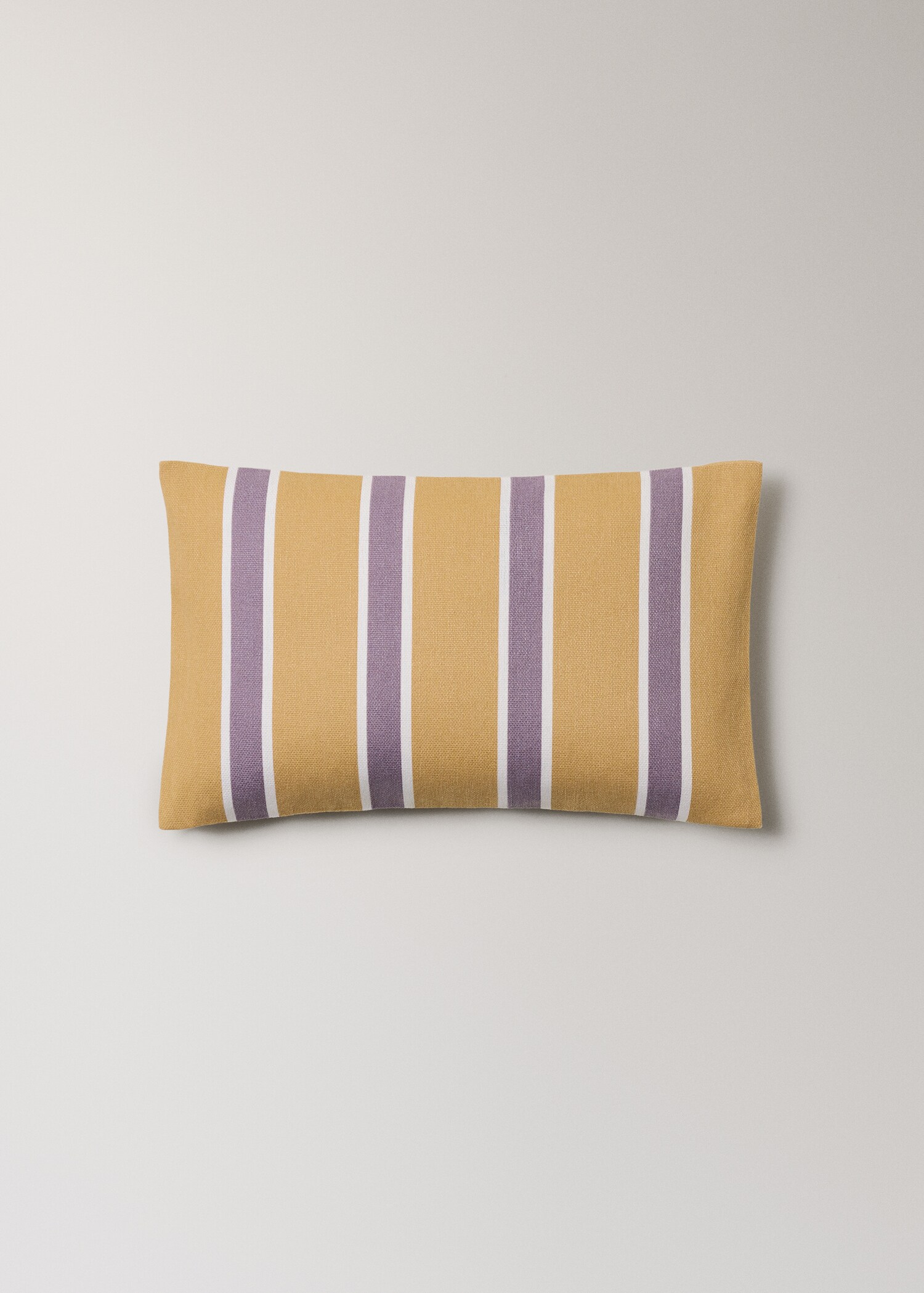 Cotton cushion cover with printed stripes 30x50 cm - Article without model