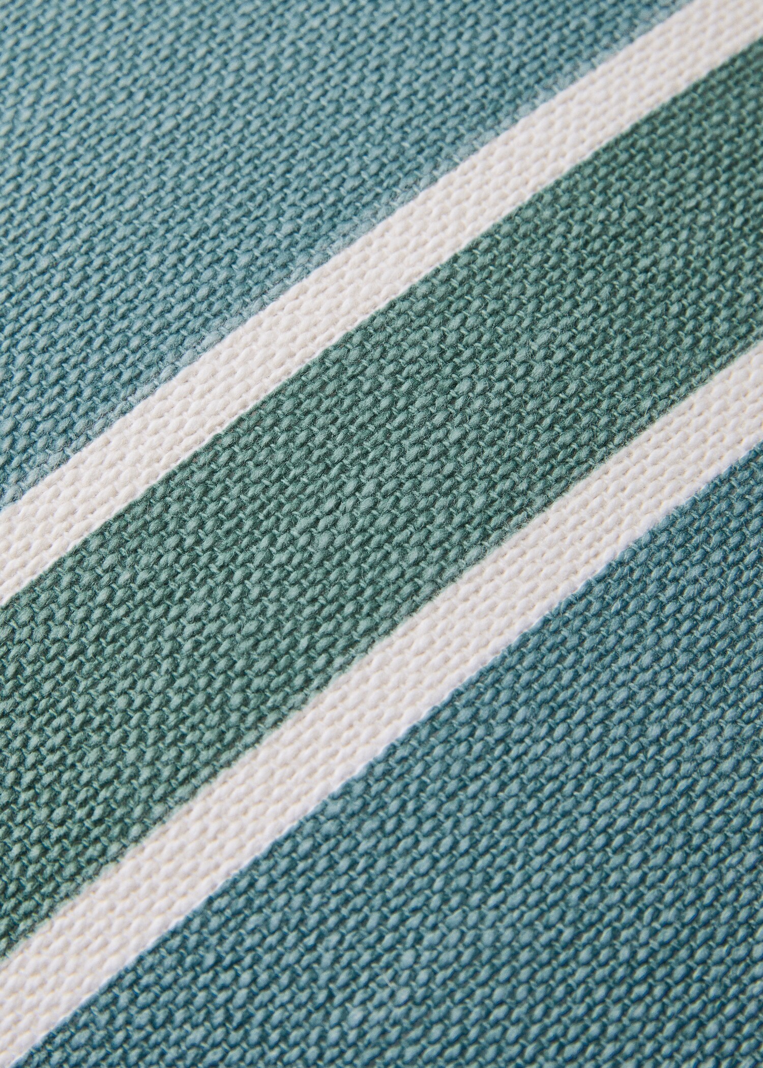 Cotton cushion cover with printed stripes 30x50 cm - Details of the article 3