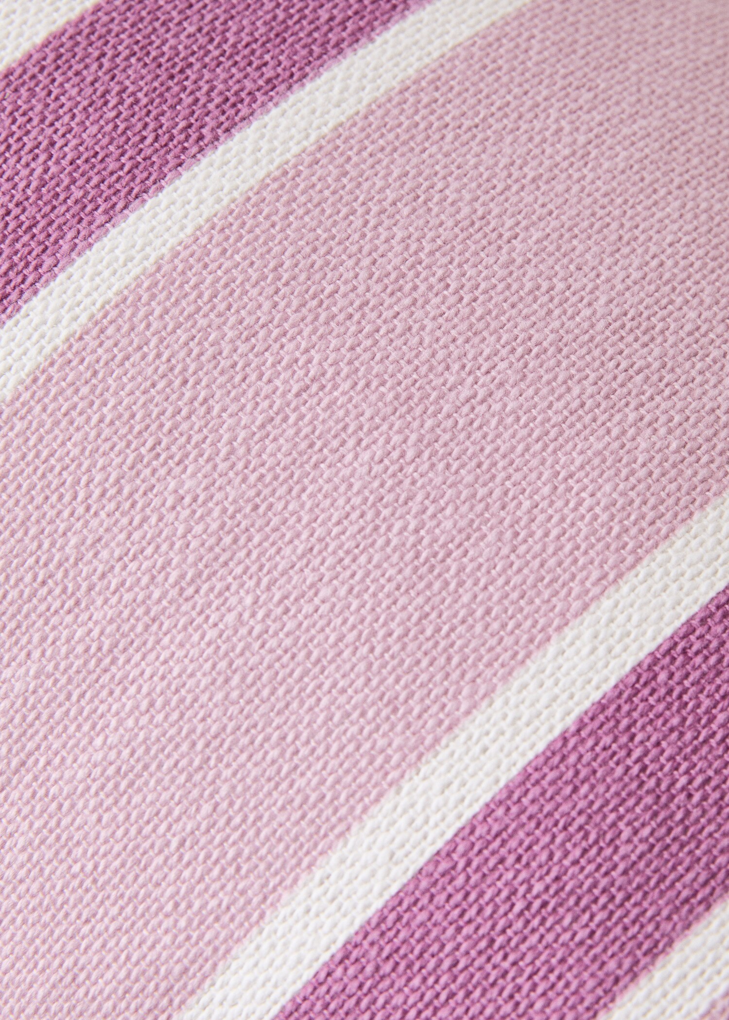 Cotton cushion cover with printed stripes 30x50 cm - Details of the article 2