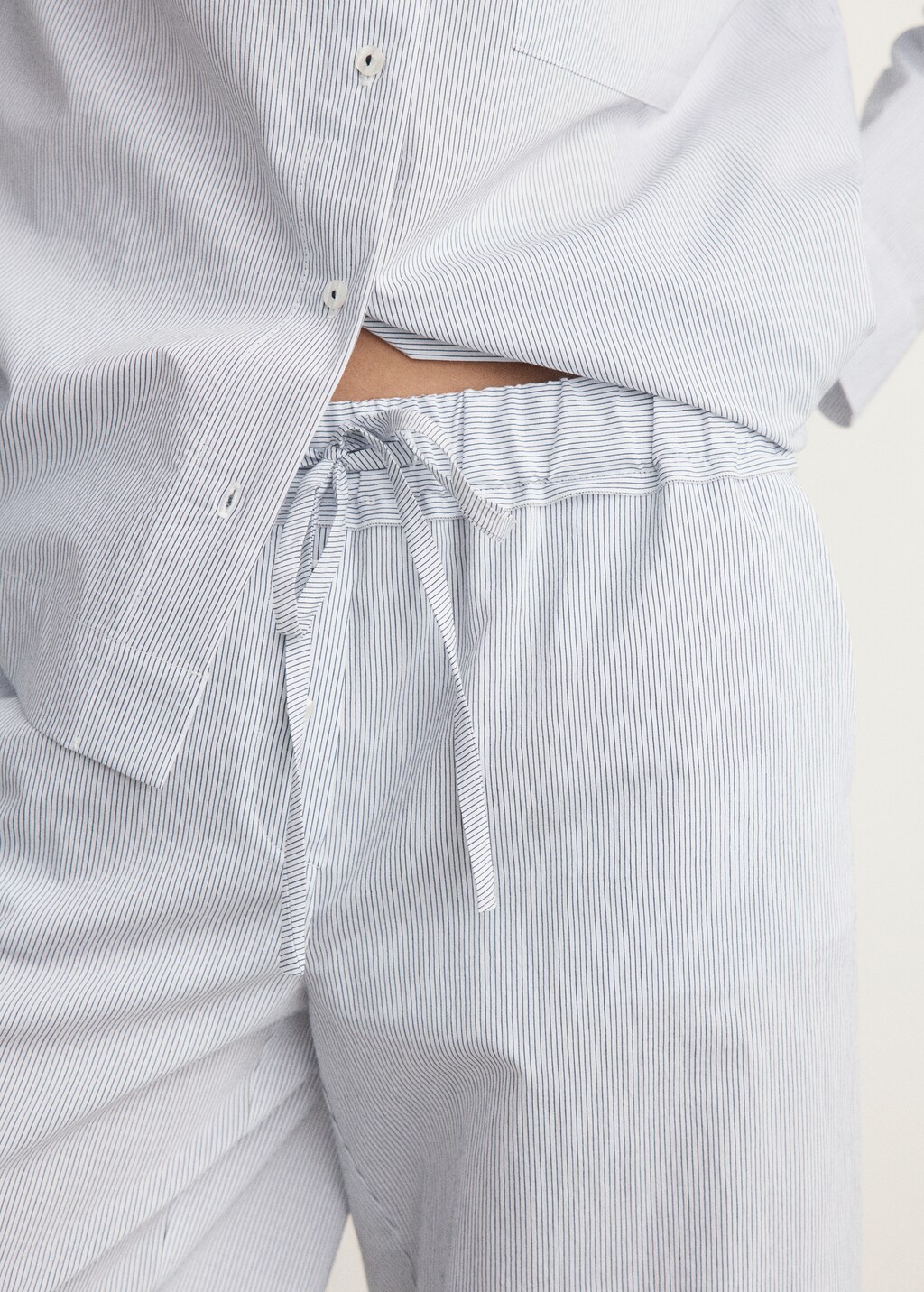 Cotton striped pajama trousers - image 4