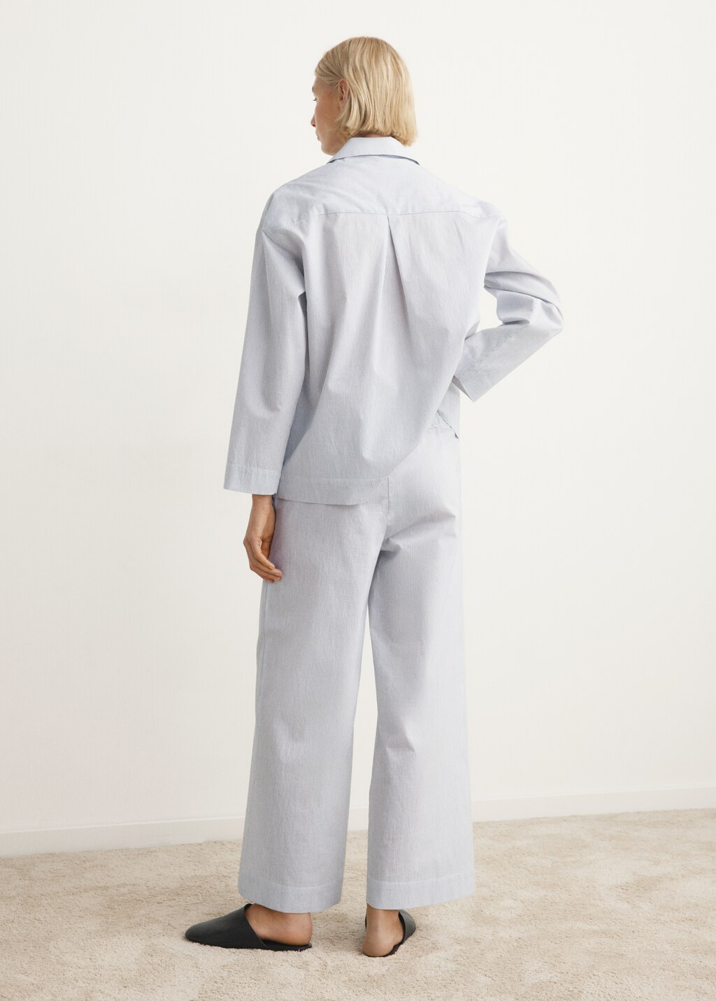 Cotton striped pajama trousers - image 3