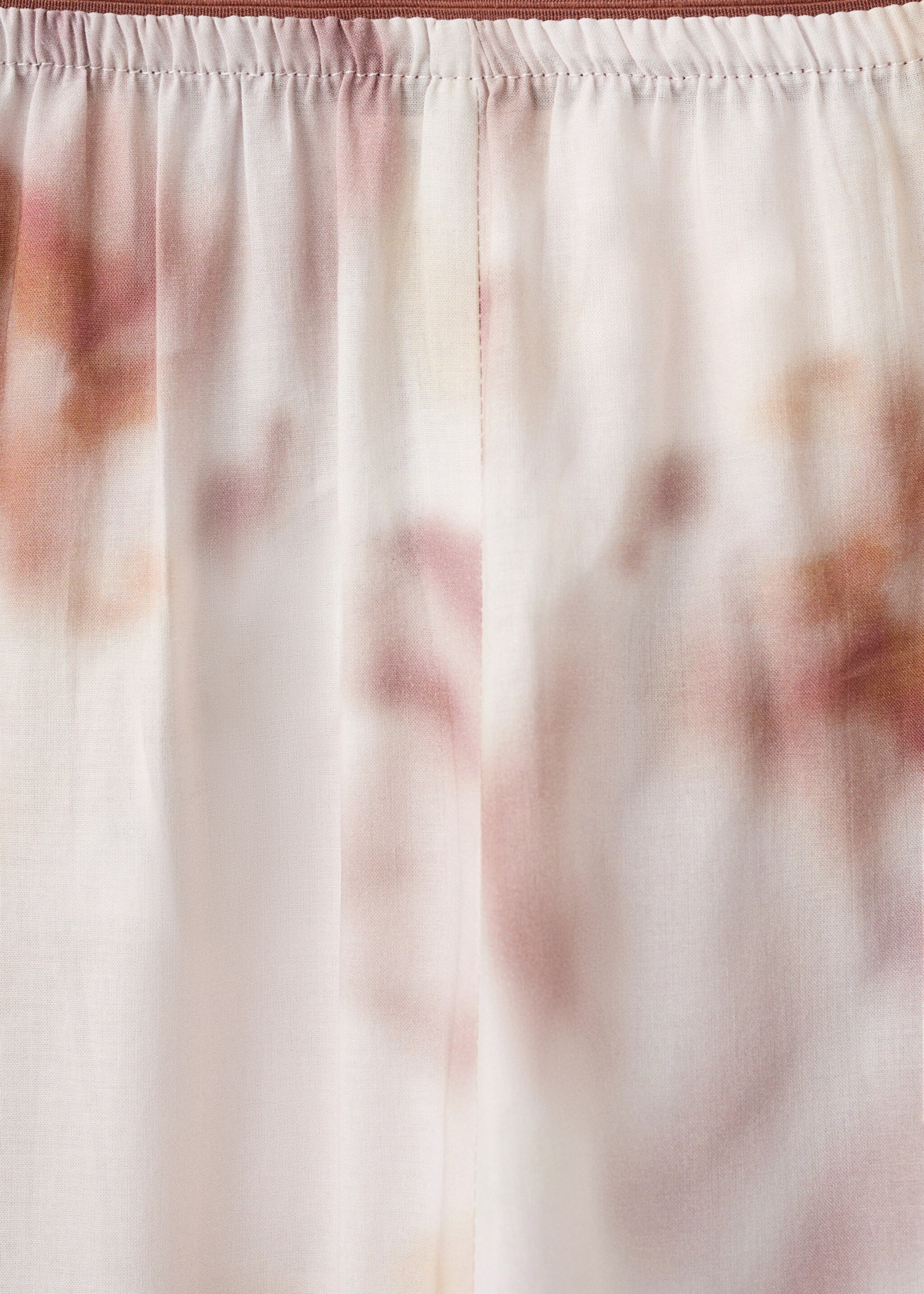 Floral-print cotton pyjamas - Details of the article 8, Brown. Ref: 27023326-00.