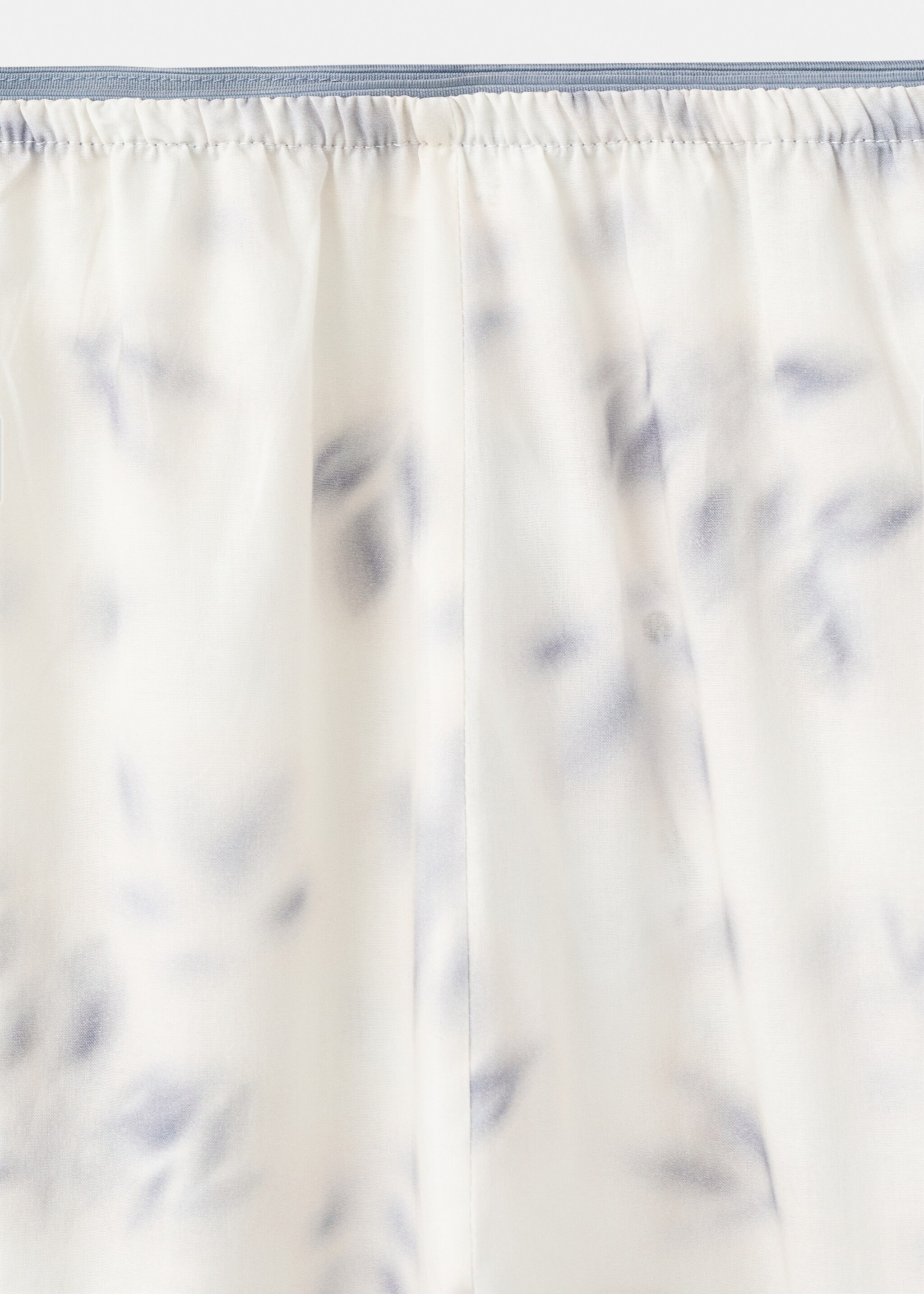Floral-print cotton pyjamas - Details of the article 8, Ink Blue. Ref: 27023326-00.