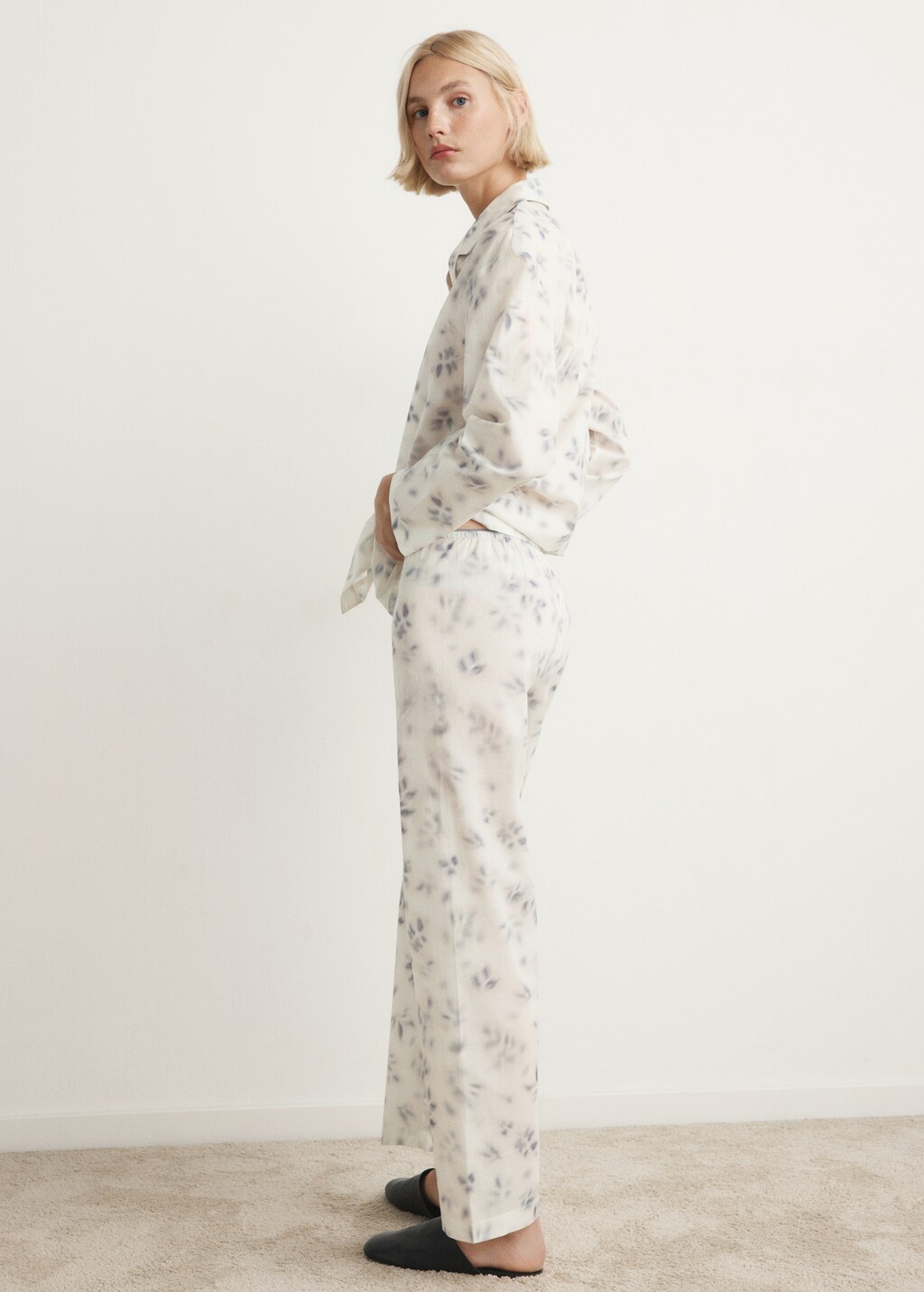 Floral-print cotton pyjamas - image 3