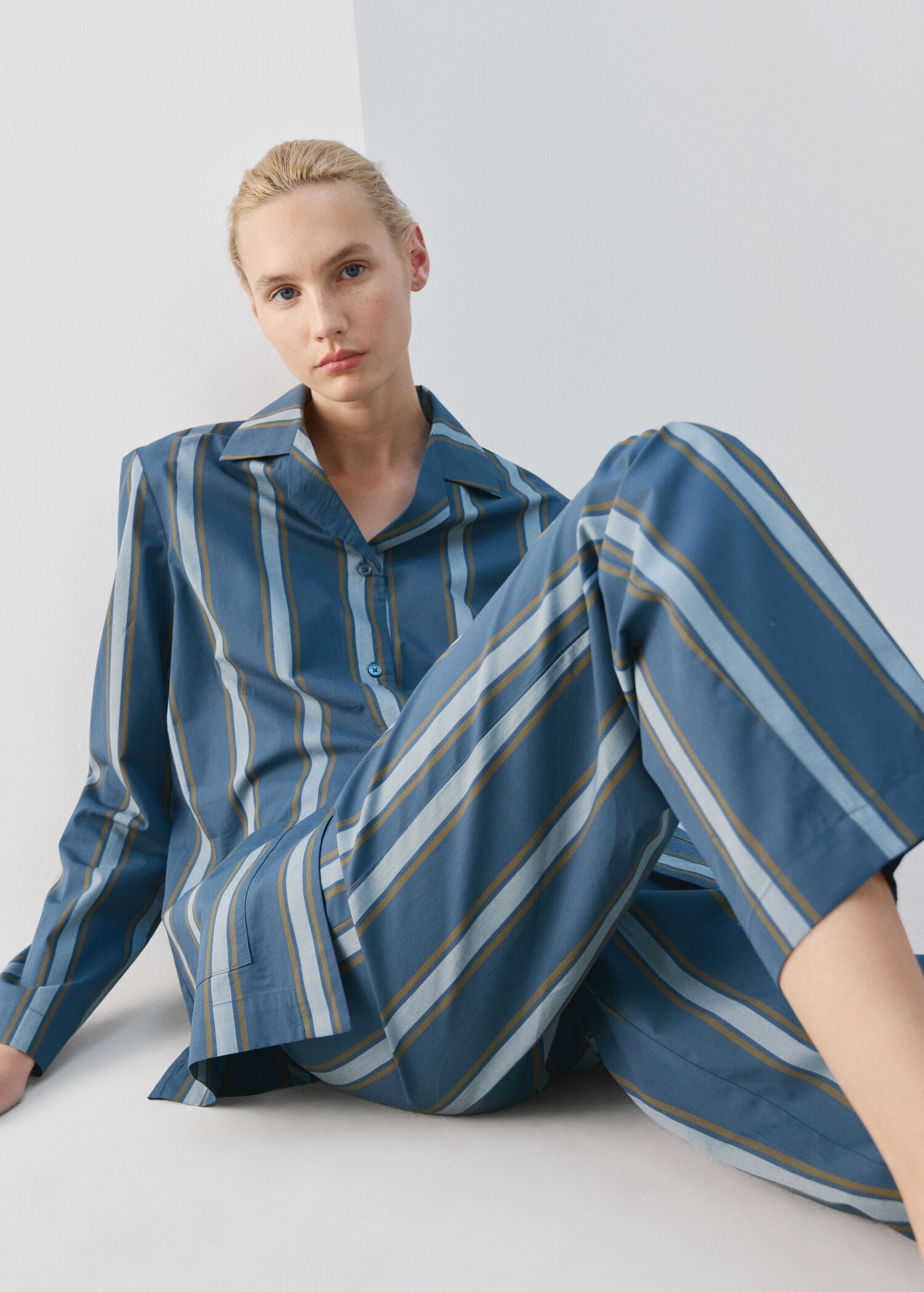 Пижамные брюки в полоску - Деталь изделия 2