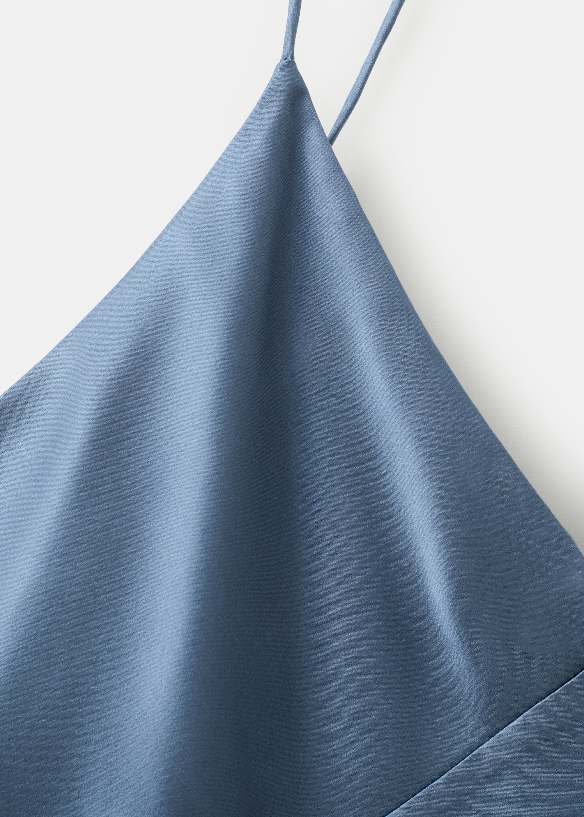 Silk pyjama top - Details of the article 8, Blue. Ref: 27023328-00.