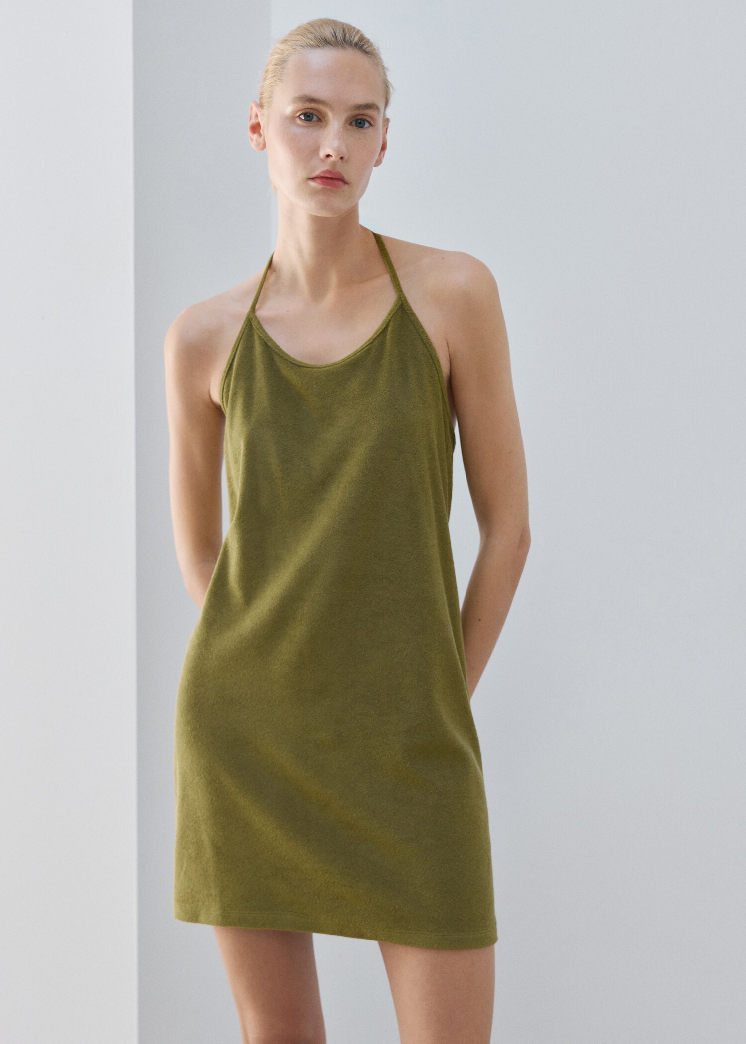 Terry cotton nightdress - Details of the article 2