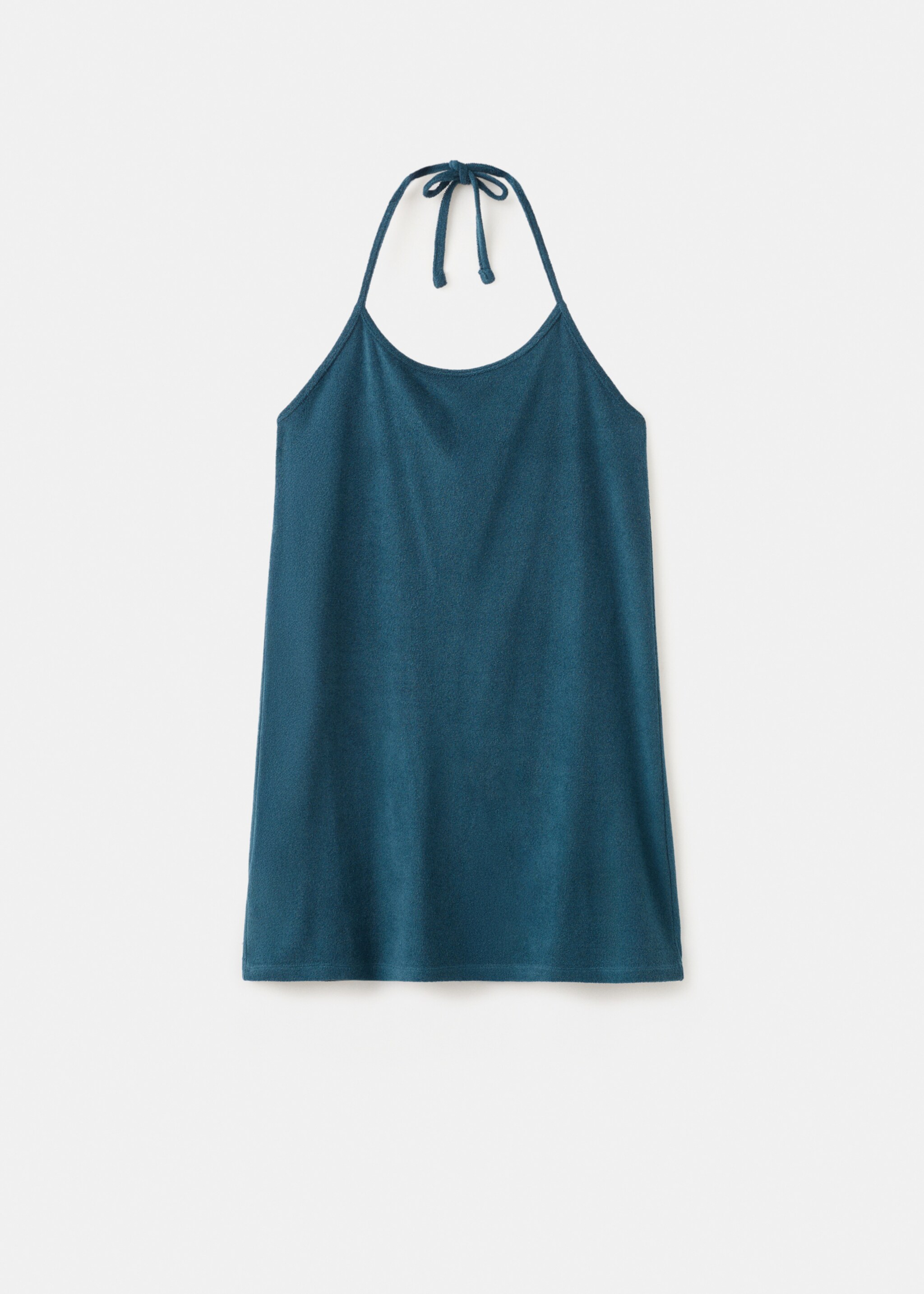 Terry cotton nightdress - Article without model, Blue. Ref: 27023330-00.