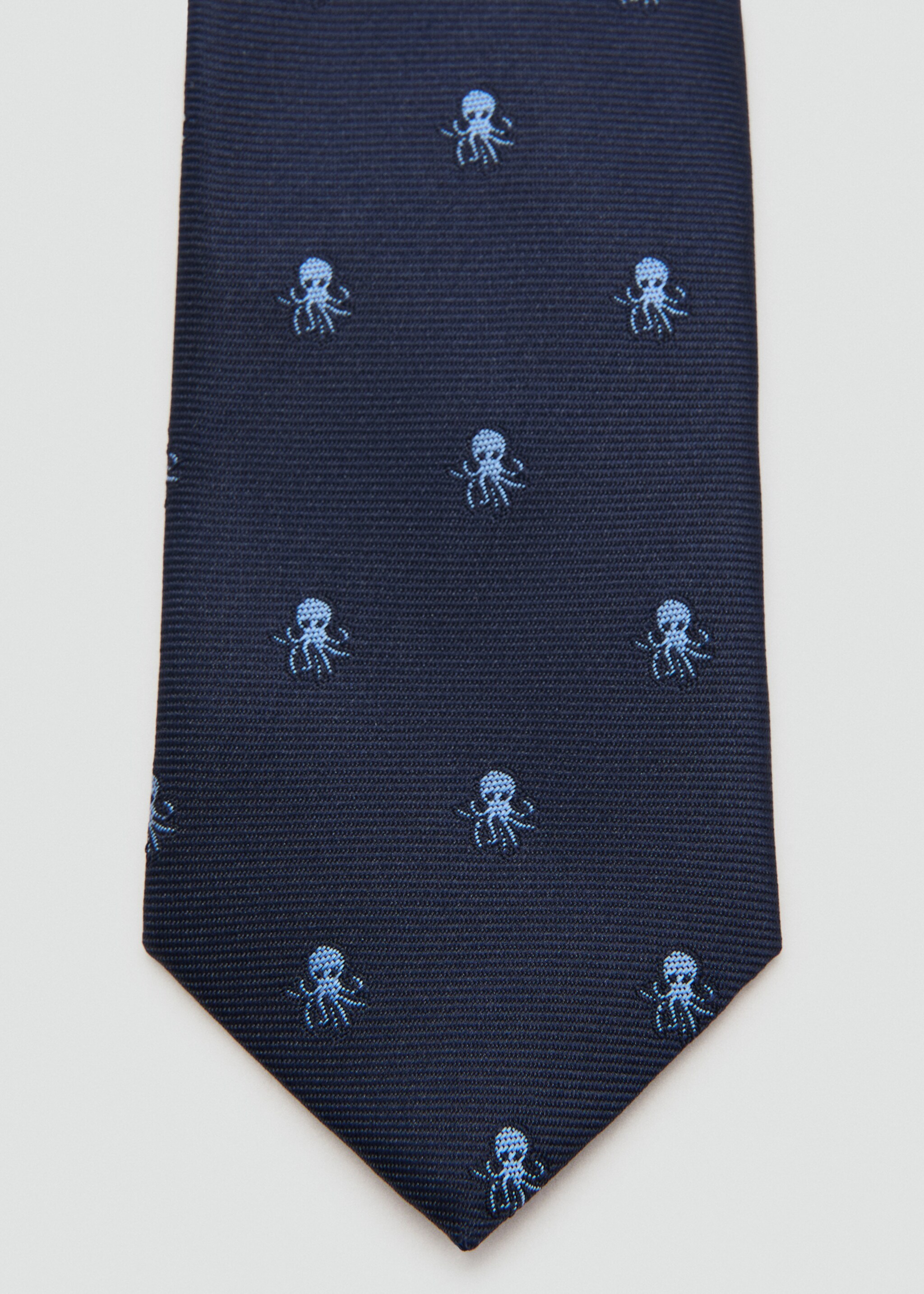 Tie pulpo - Medium plane, Navy. Ref: 27023708-00.