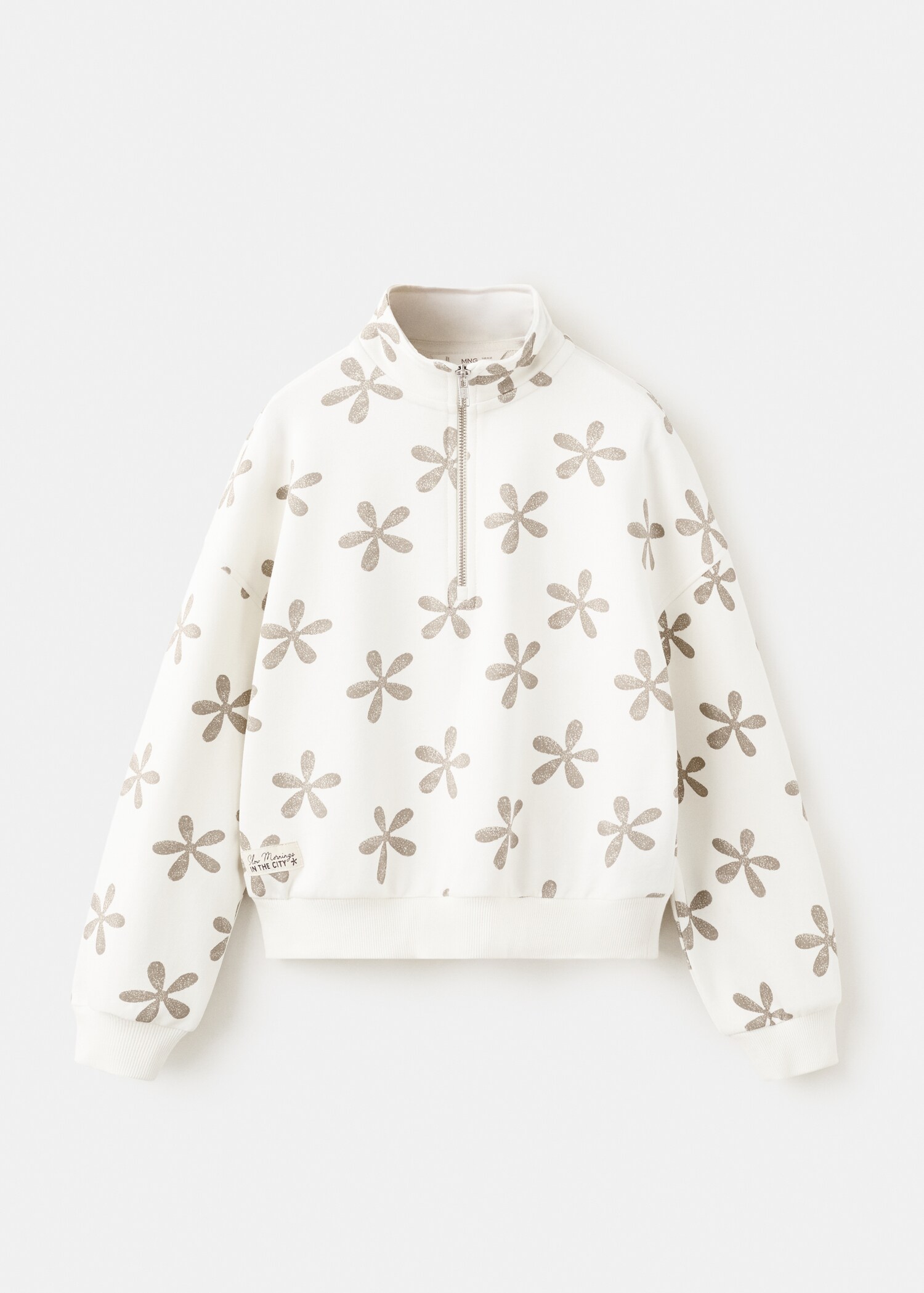 Floral printed sweatshirt - Article without model