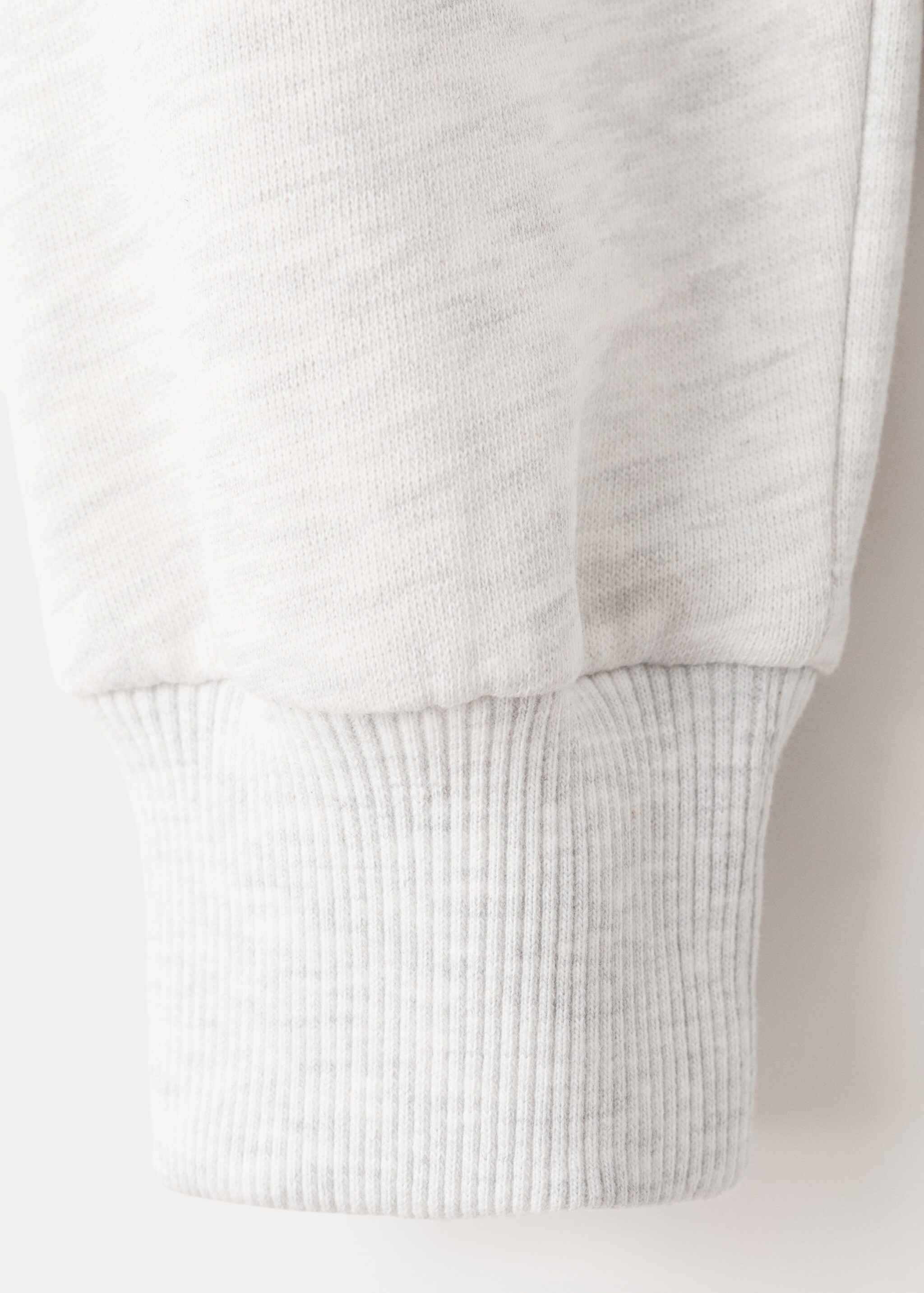 Printed embroidered sweatshirt - Details of the article 0, Light Heather Grey. Ref: 27023719-00.