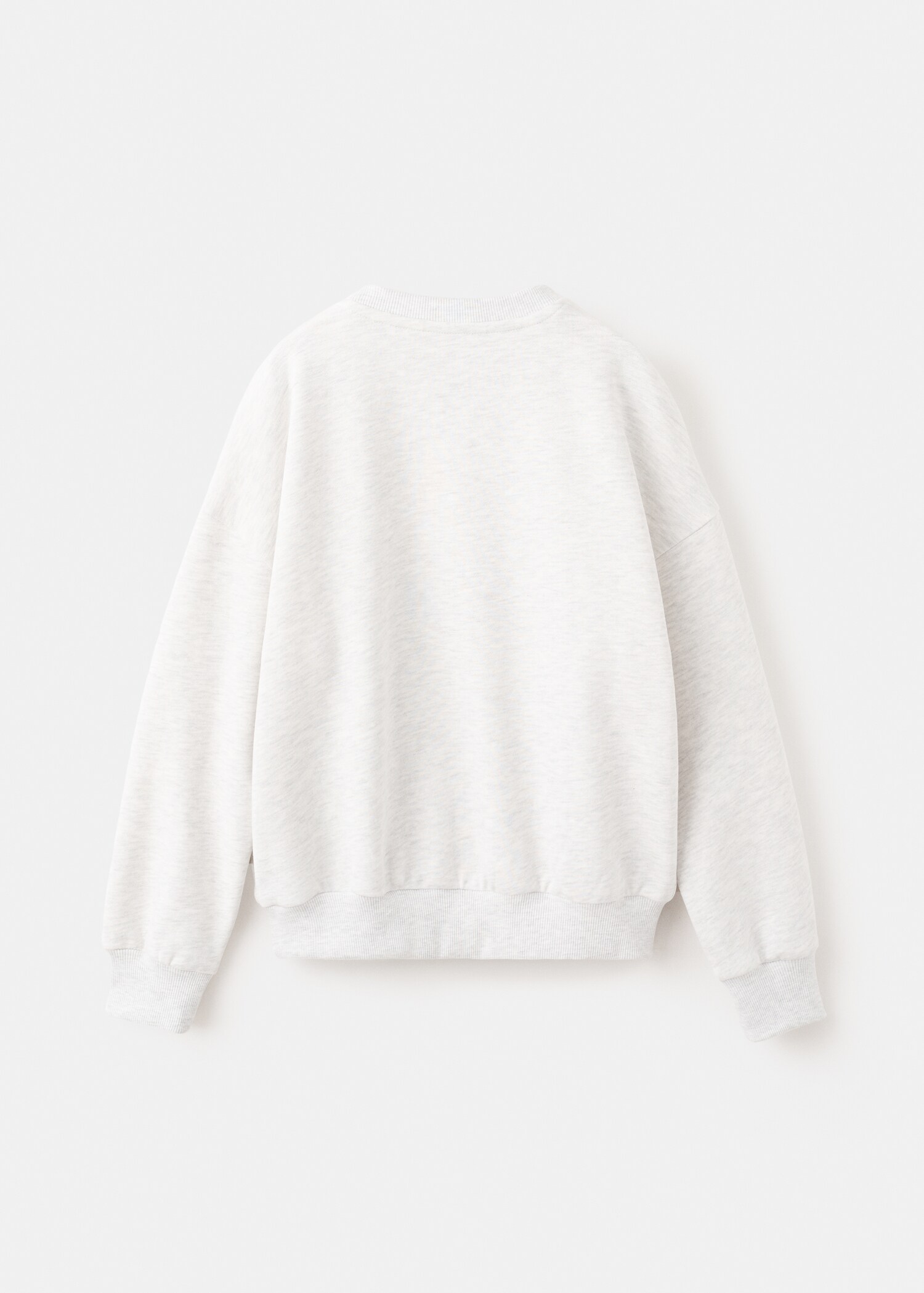 Printed embroidered sweatshirt - Reverse of the article