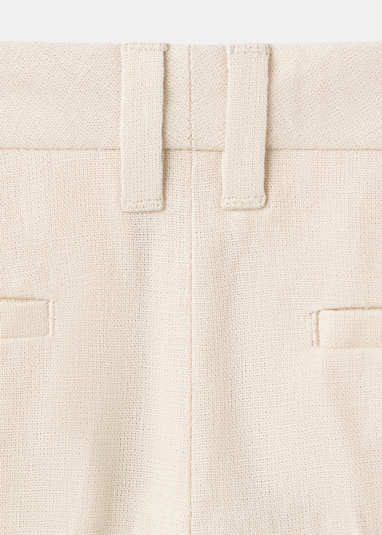 Linen-blend trousers - Details of the article 0