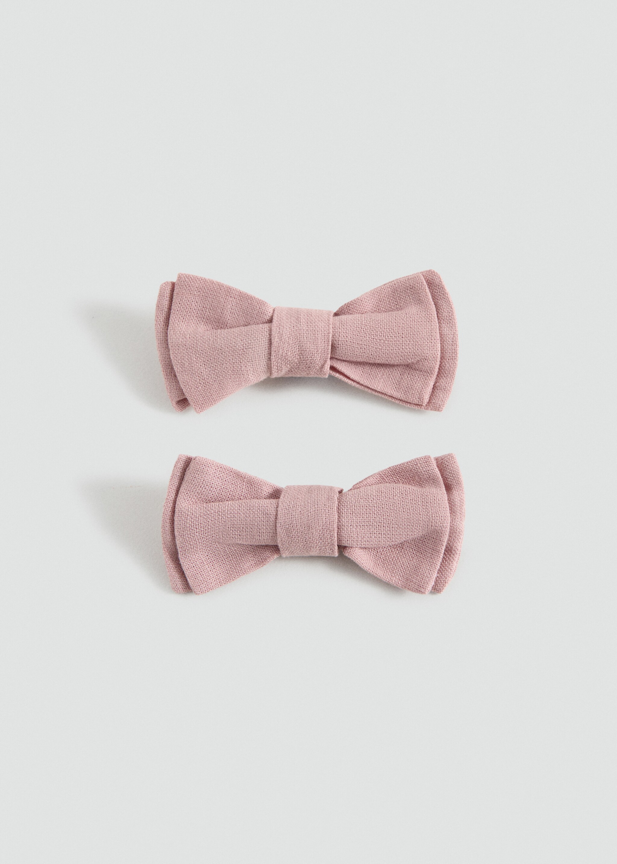 2 pack bow hairclip - Article without model, Pale Pink. Ref: 27023731-00.