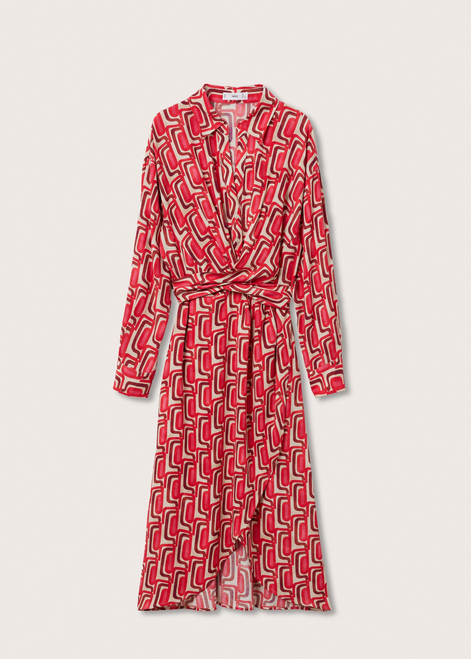 Vestido com estampado de correntes - Artigo sem modelo