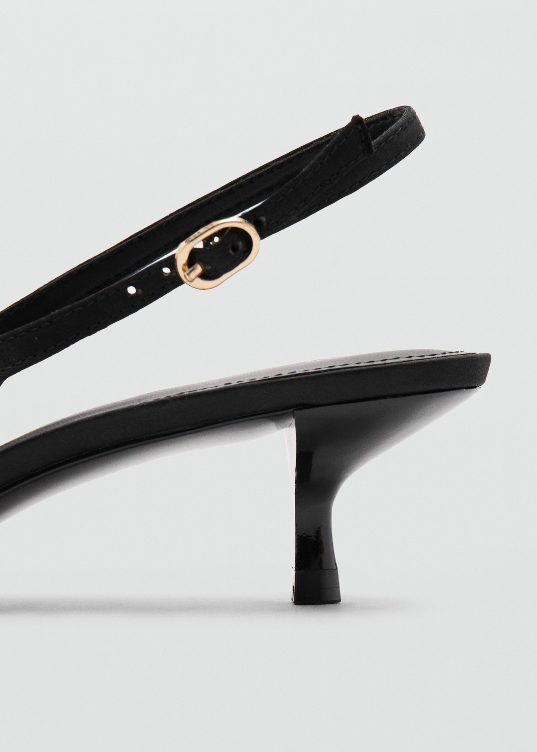 Satin bow shoes - Details of the article 1, Black. Ref: 27024044-00.