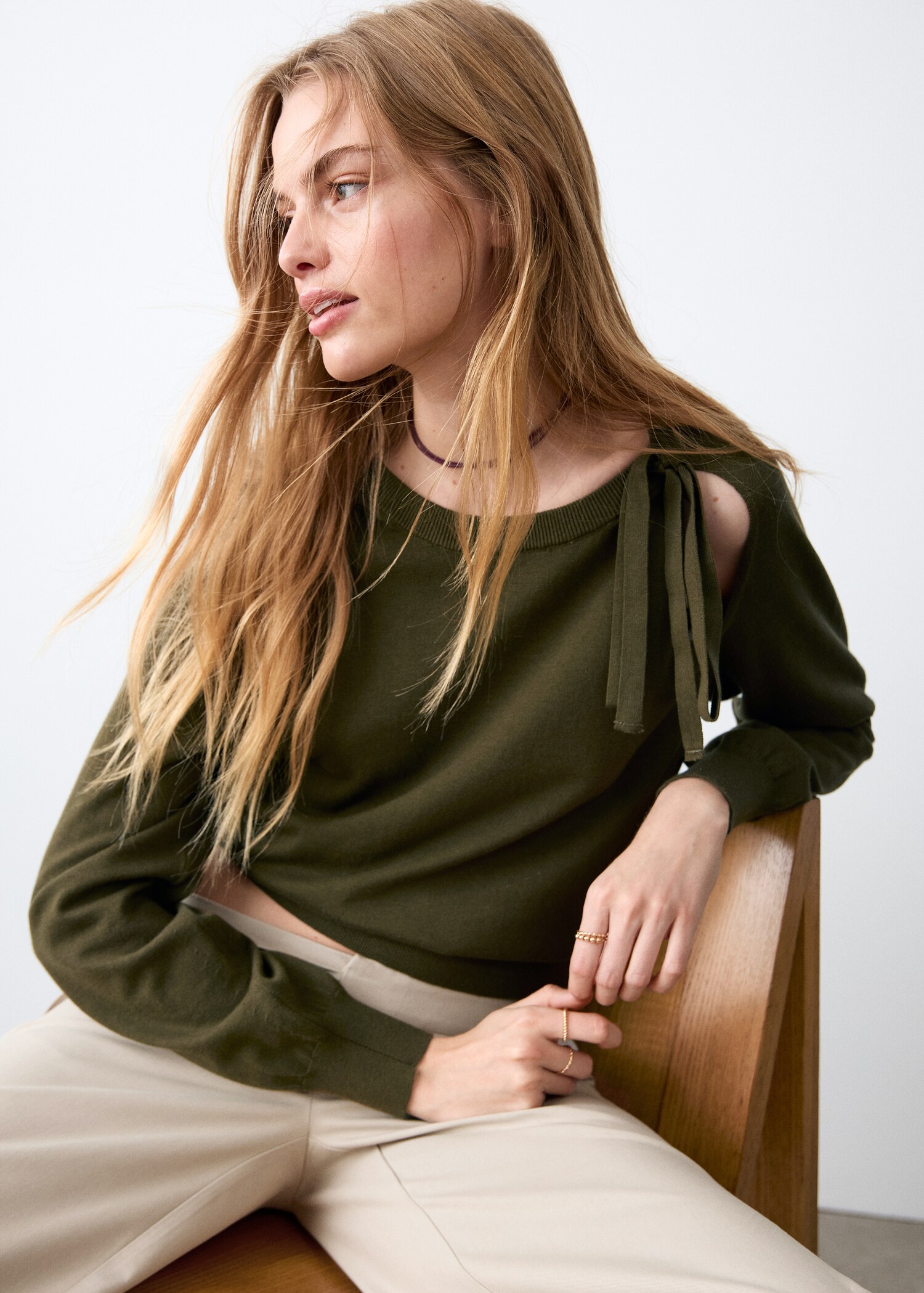 Pull-over maille à nœud - Détail de l'article 2