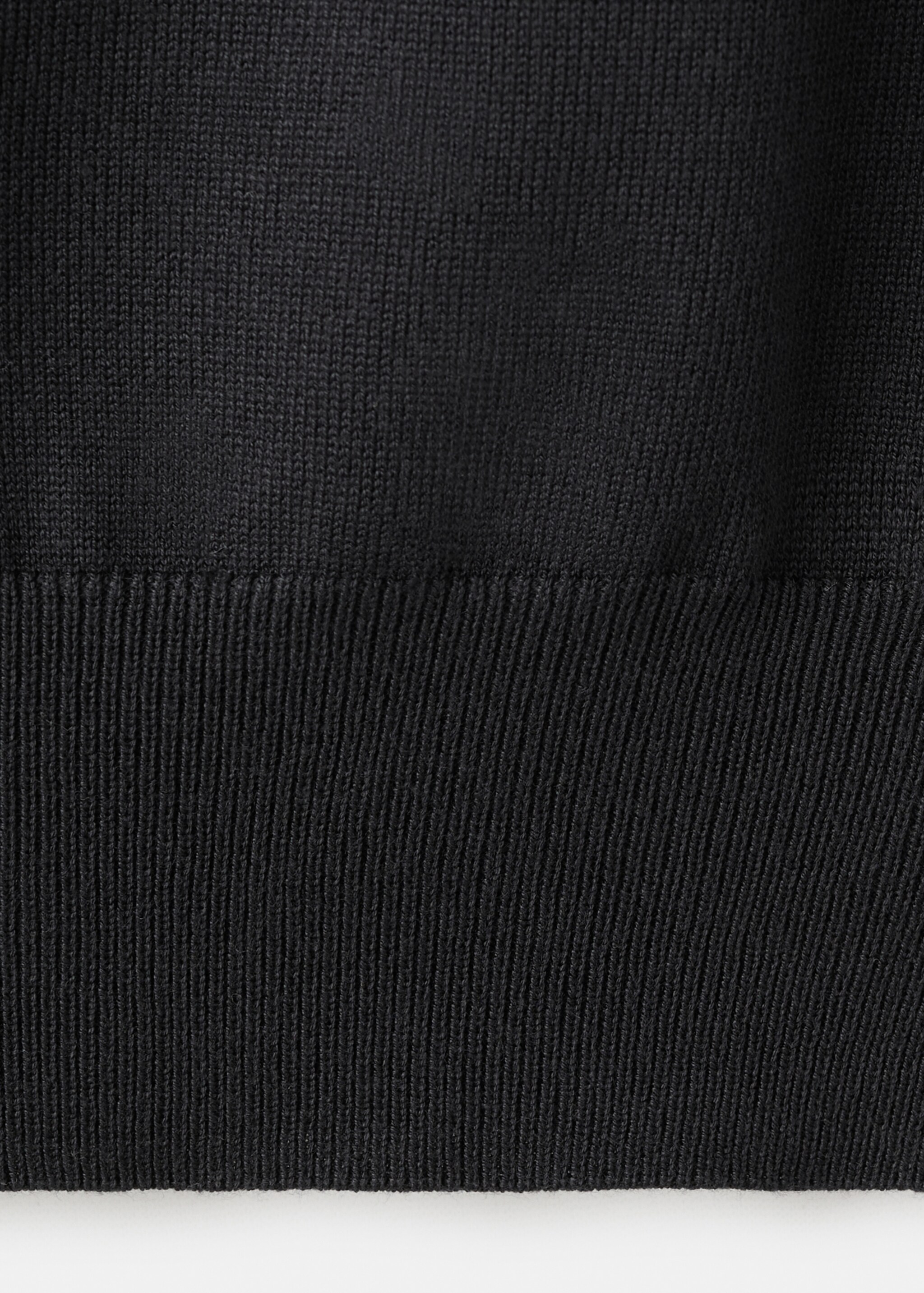 Off-the-shoulder knitted sweater - Details of the article 0, Charcoal. Ref: 27024051-00.