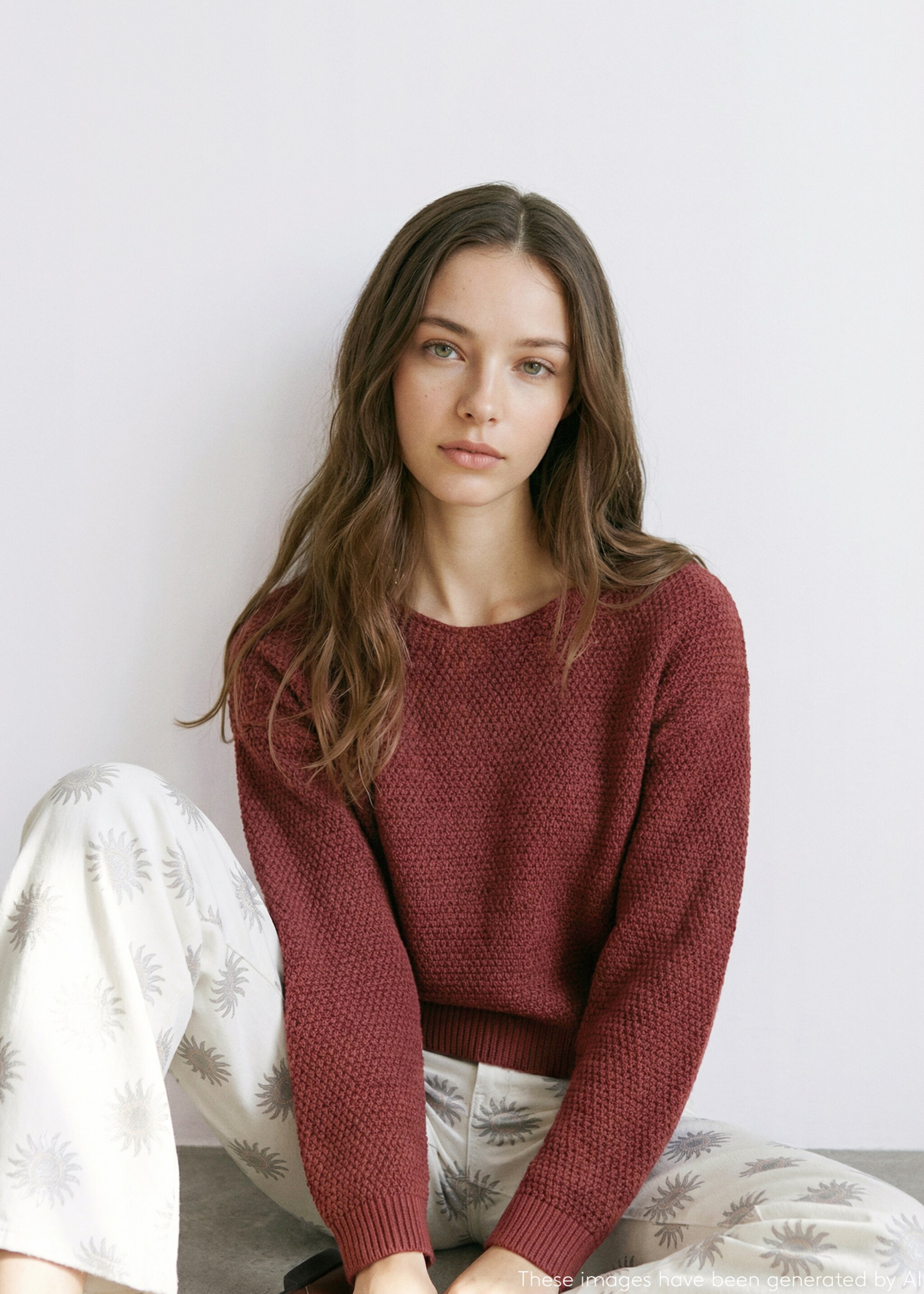 Medium-knit sweater - Details of the article 2, Salmon. Ref: 27024052-00.