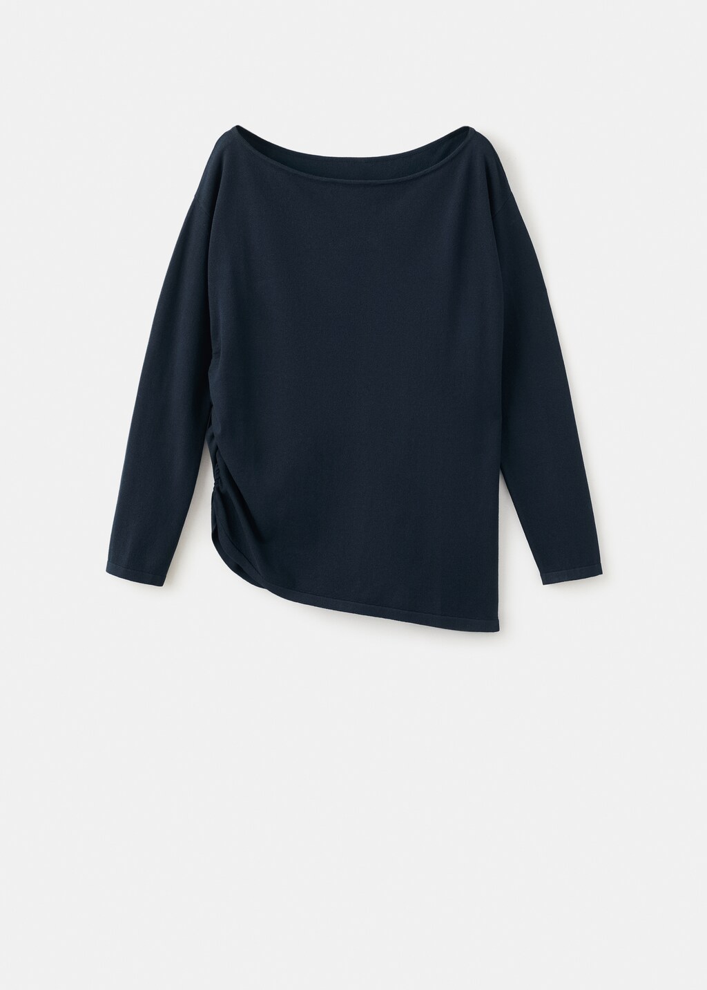 Boat-neck knitted sweater - image 5