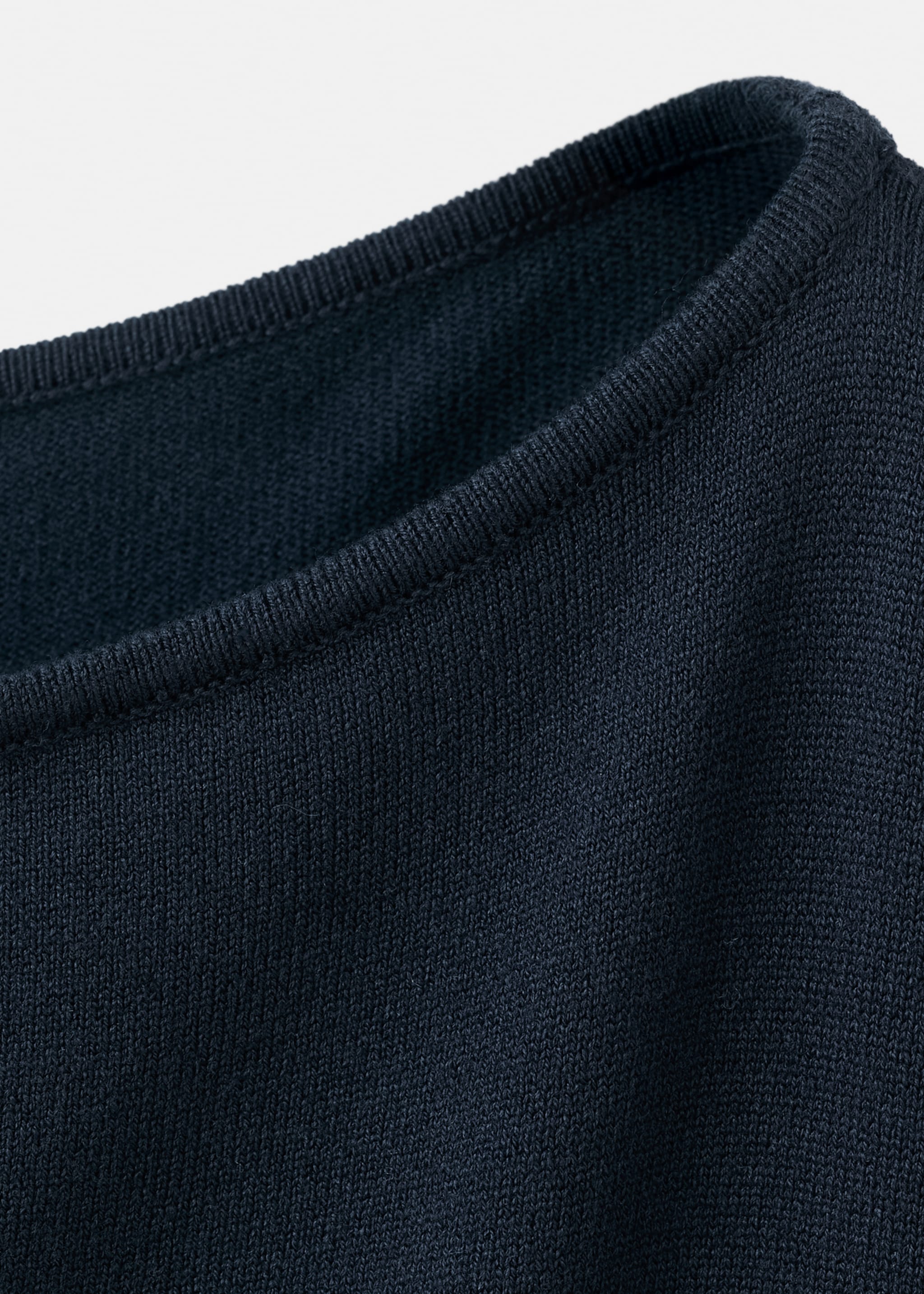 سترة محبوكة برقبة مميز - تفاصيل المنتج 8, كحلي غامق. Ref: 27024053-00.