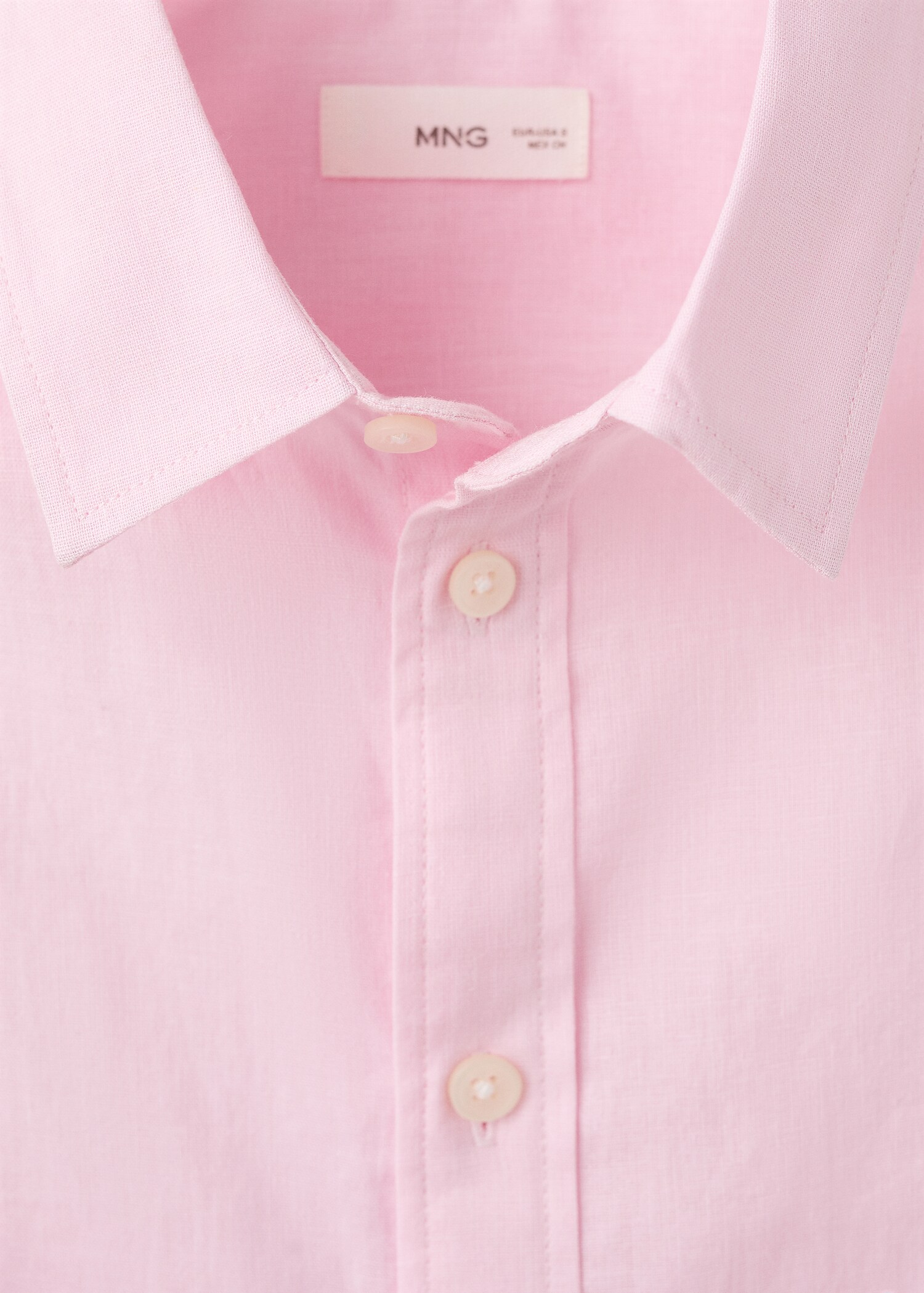 Button linen shirt - Details of the article 8