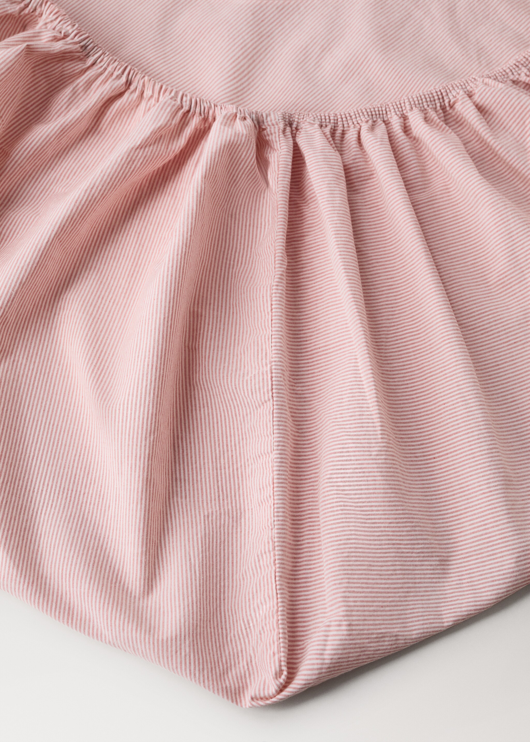 Fitted sheet laia - Details of the article 1, Grapefruit. Ref: 27024057-00.