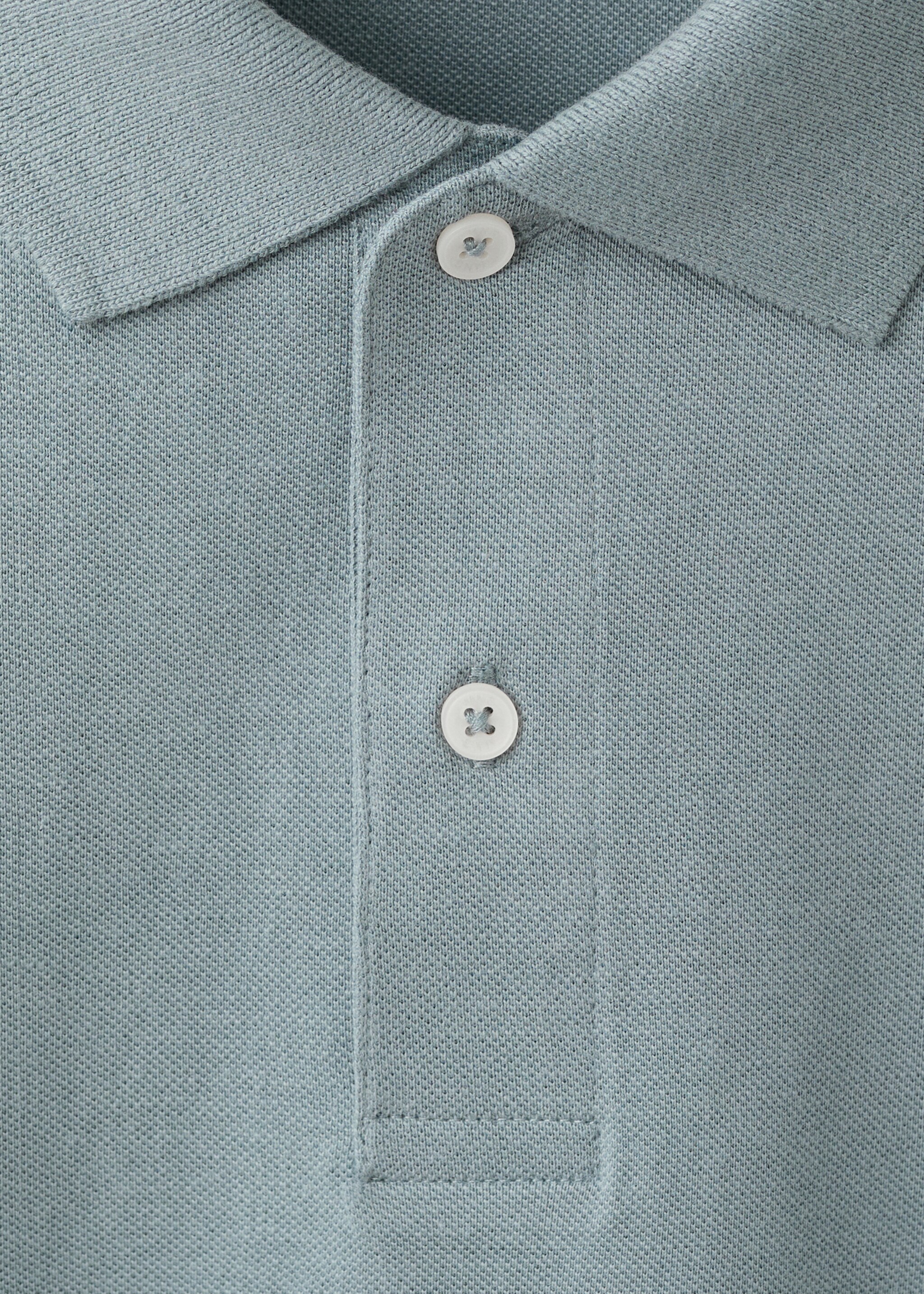 Polo coton manches courtes - Détail de l'article 8, Bleu. Ref: 27024058-00.