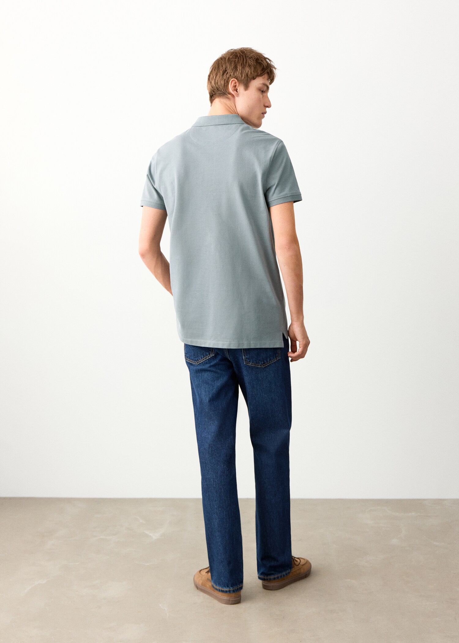 Polo coton manches courtes - Verso de l’article