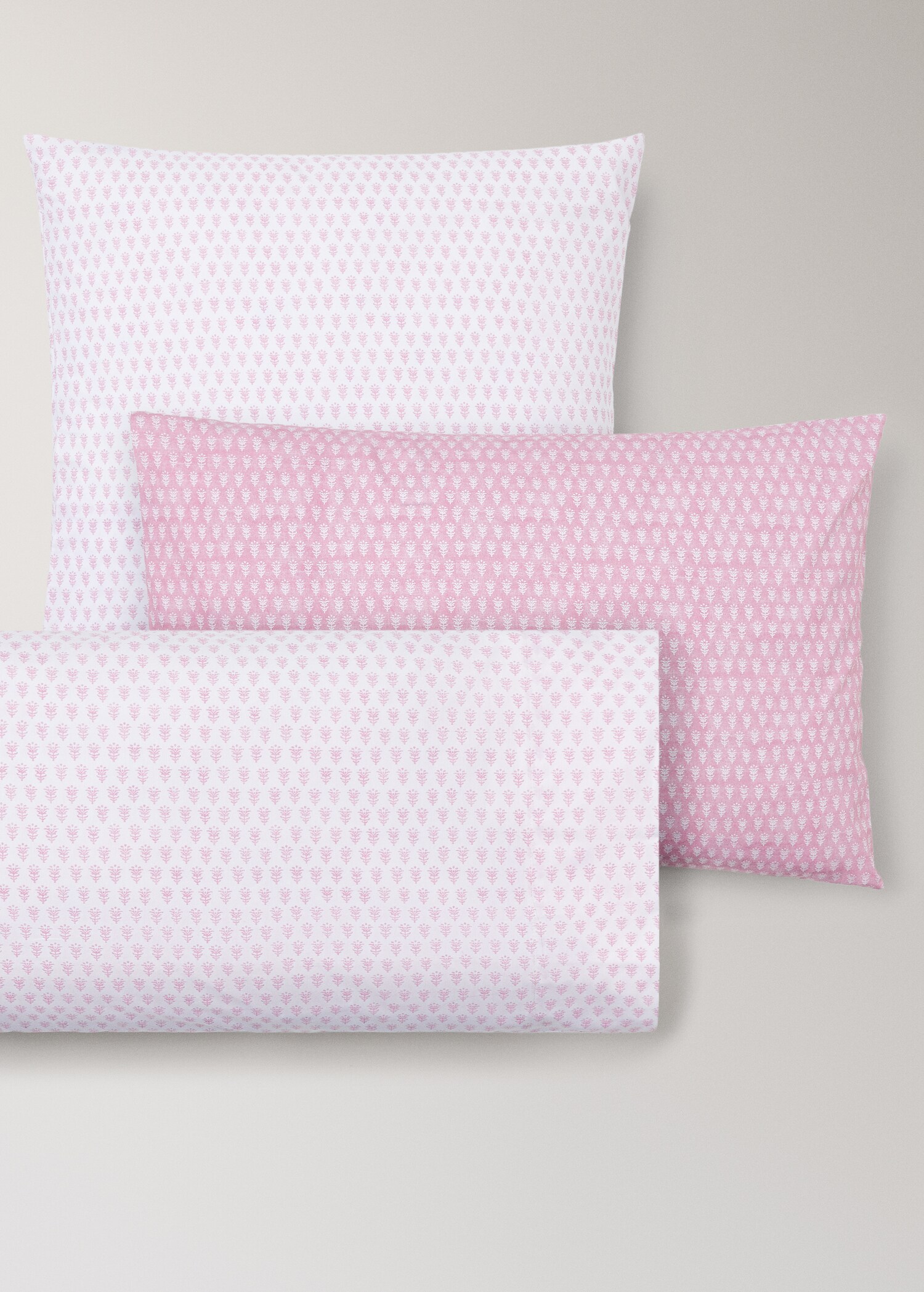 Kinderkissenbezug aus Baumwollperkal Mini-Blume 60x60 cm - Detail des Artikels 3