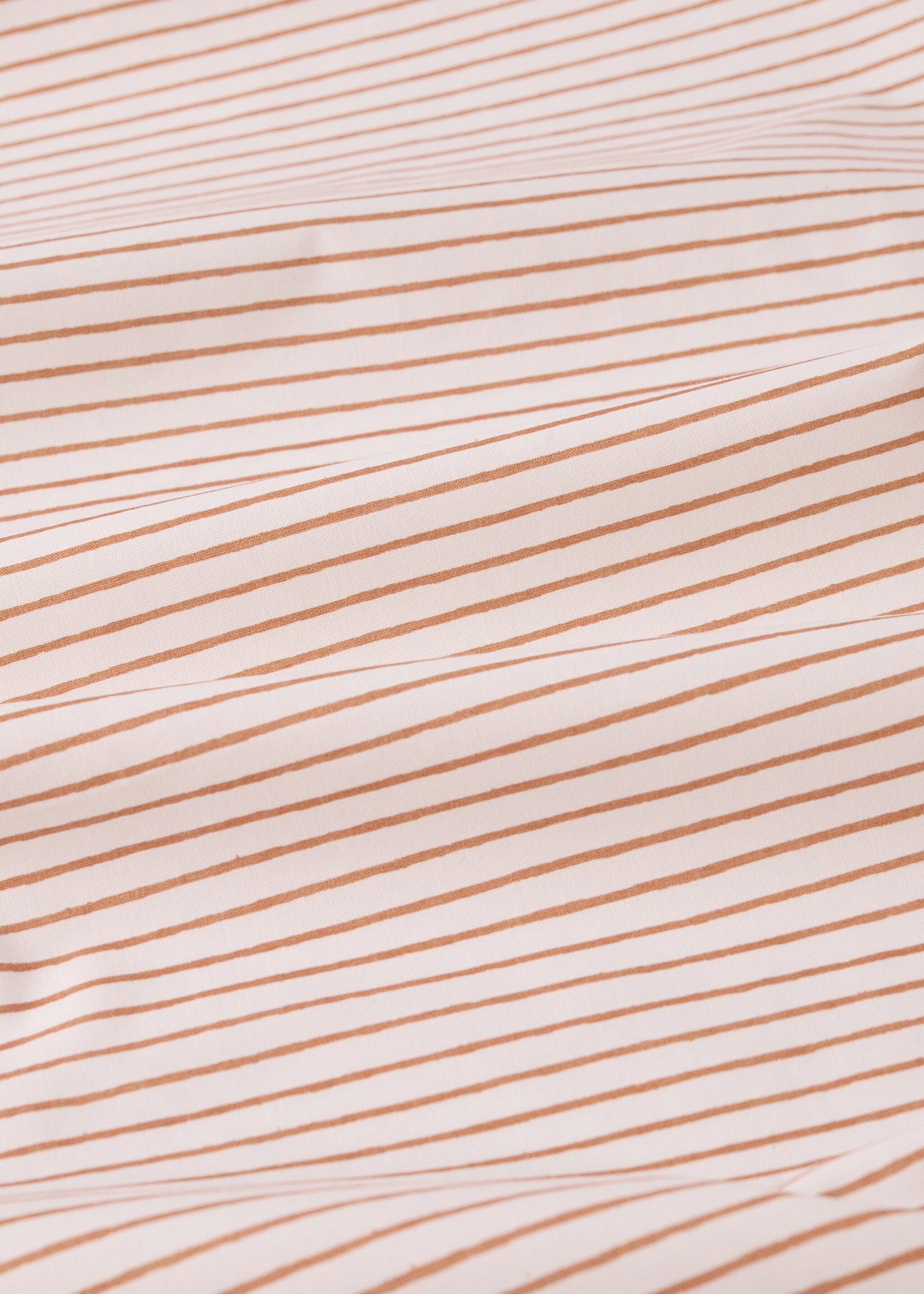 Sábana bajera infantil algodón percal rayas cama 90 cm - Detalle del artículo 2, Rojo anaranjado. Ref: 27024061-00.