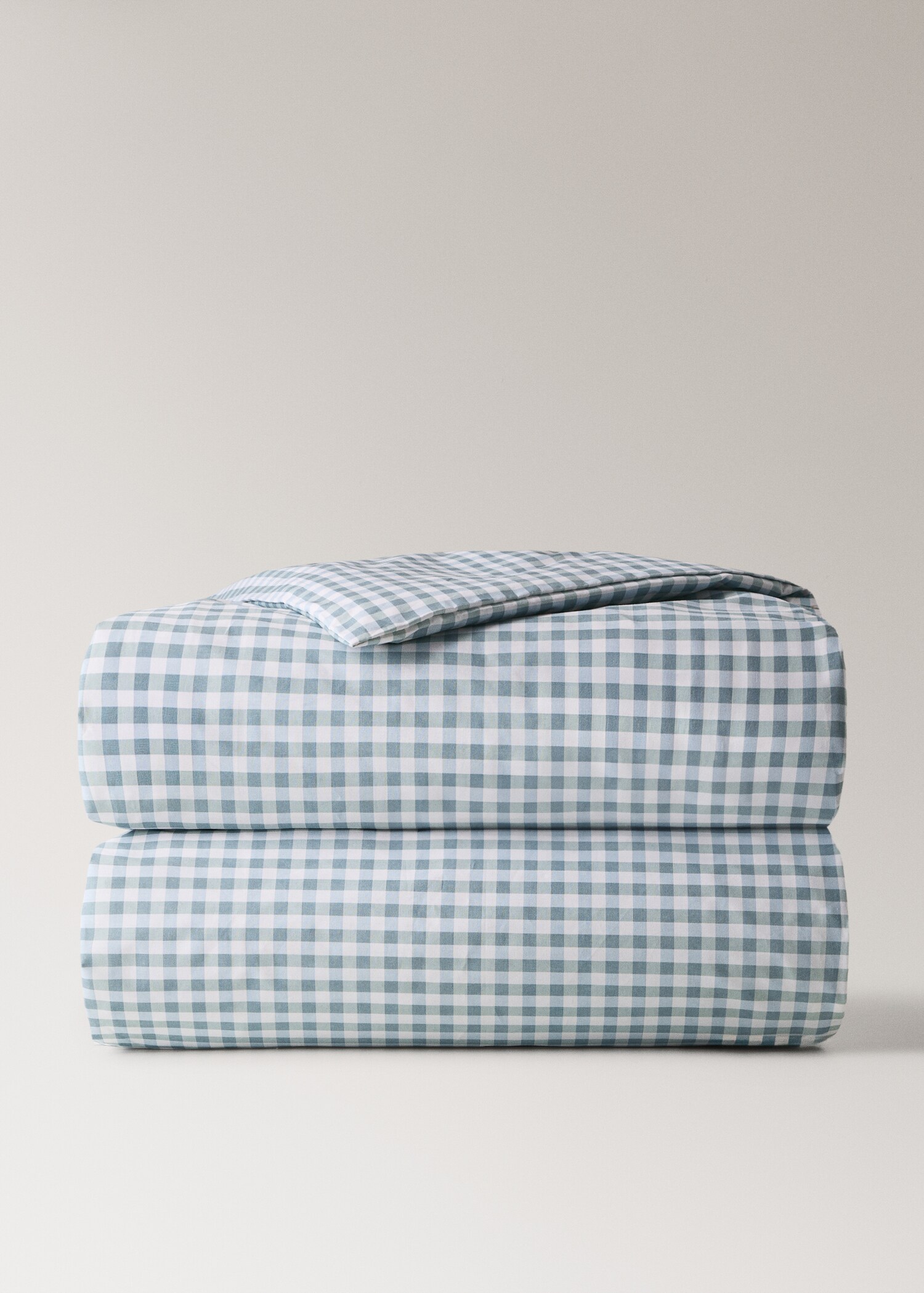 Vichy check cotton duvet cover 90 cm Single bed - Article without model
