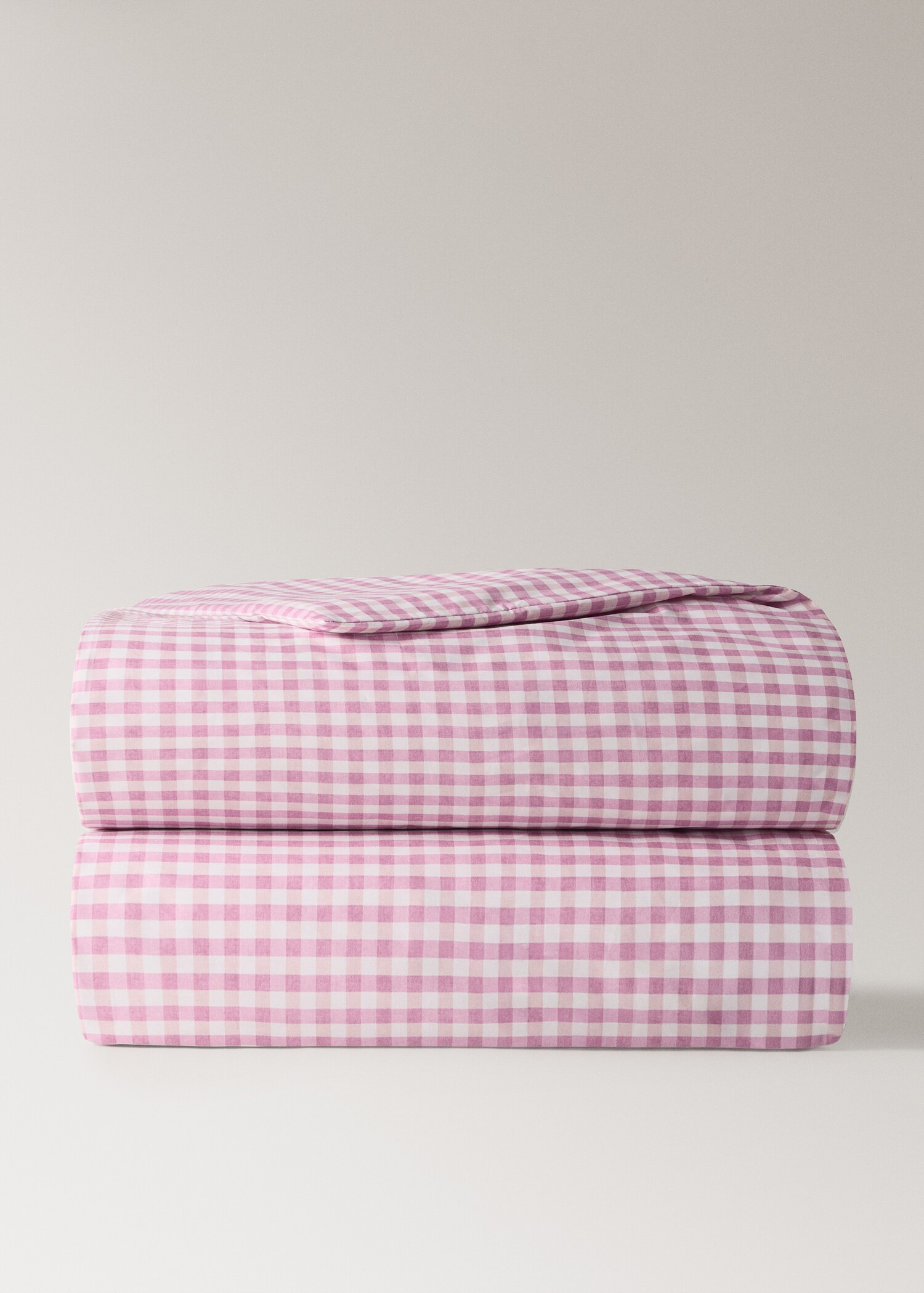 Cotton gingham duvet cover Single Bed - Article without model