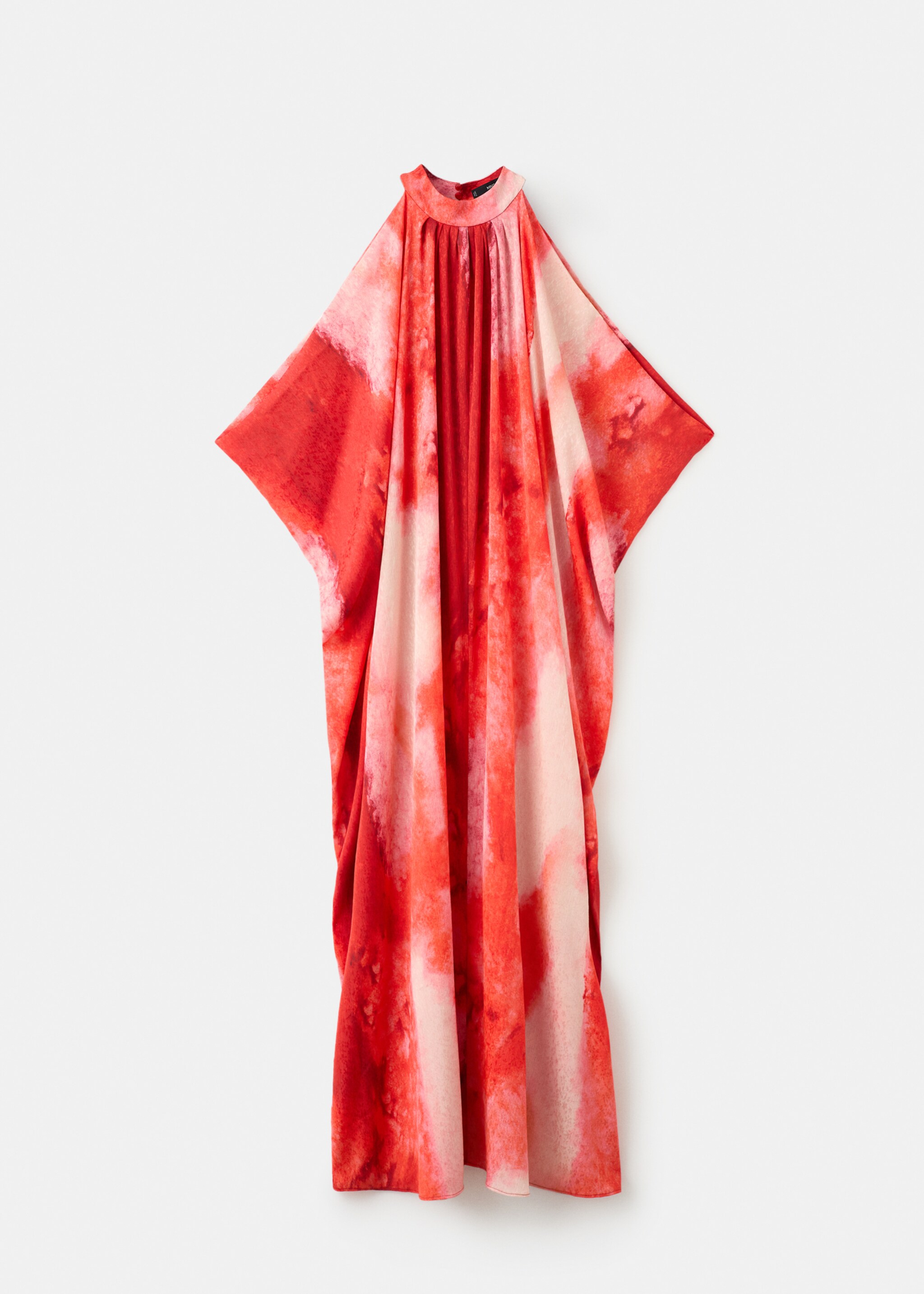 Off-the-shoulder long dress - Article without model, Red. Ref: 27024075-00.